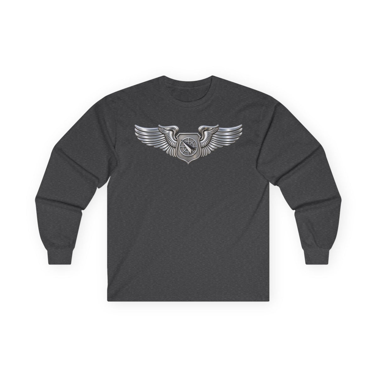 Unisex Ultra Cotton Long Sleeve Tee - USAF - Air Battle Manager Badge wo txt - 3D - Enhanced