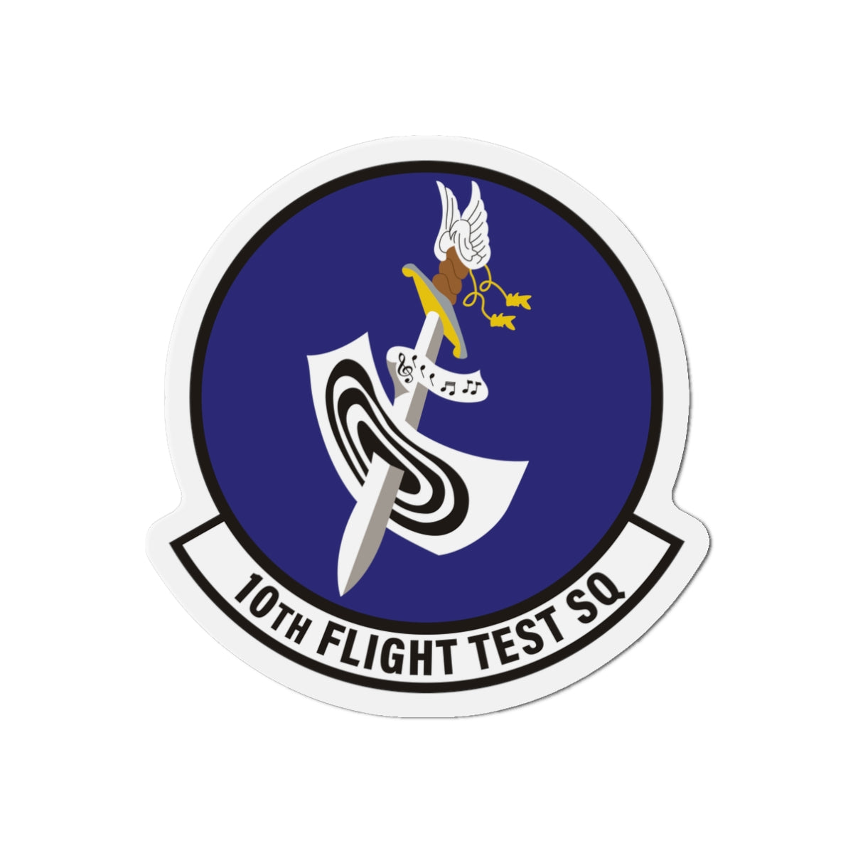 Die-Cut Magnet - USAF - 10th Flight Test Squadron wo txt