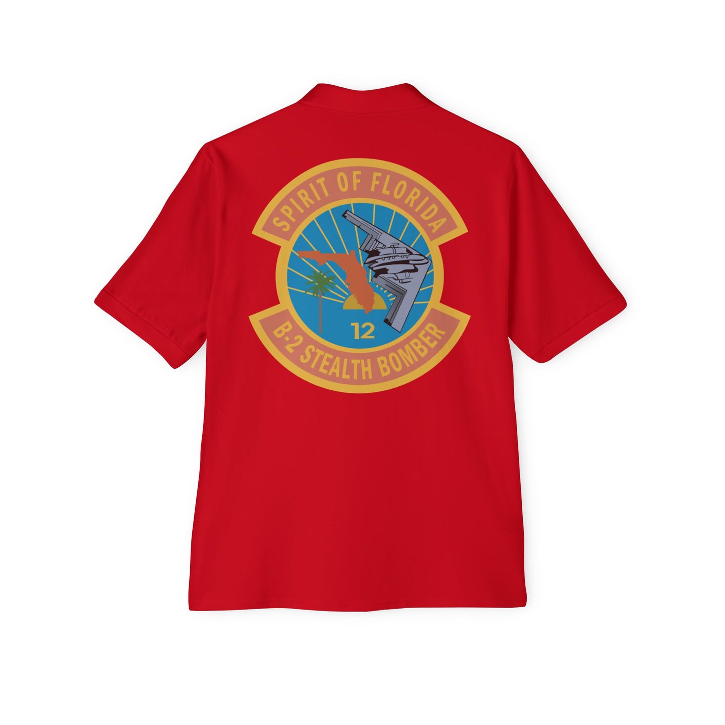 Men's Piqué Polo - USAF - B2 - Spirit of Florida - Stealth Bomber wo txt X 300
