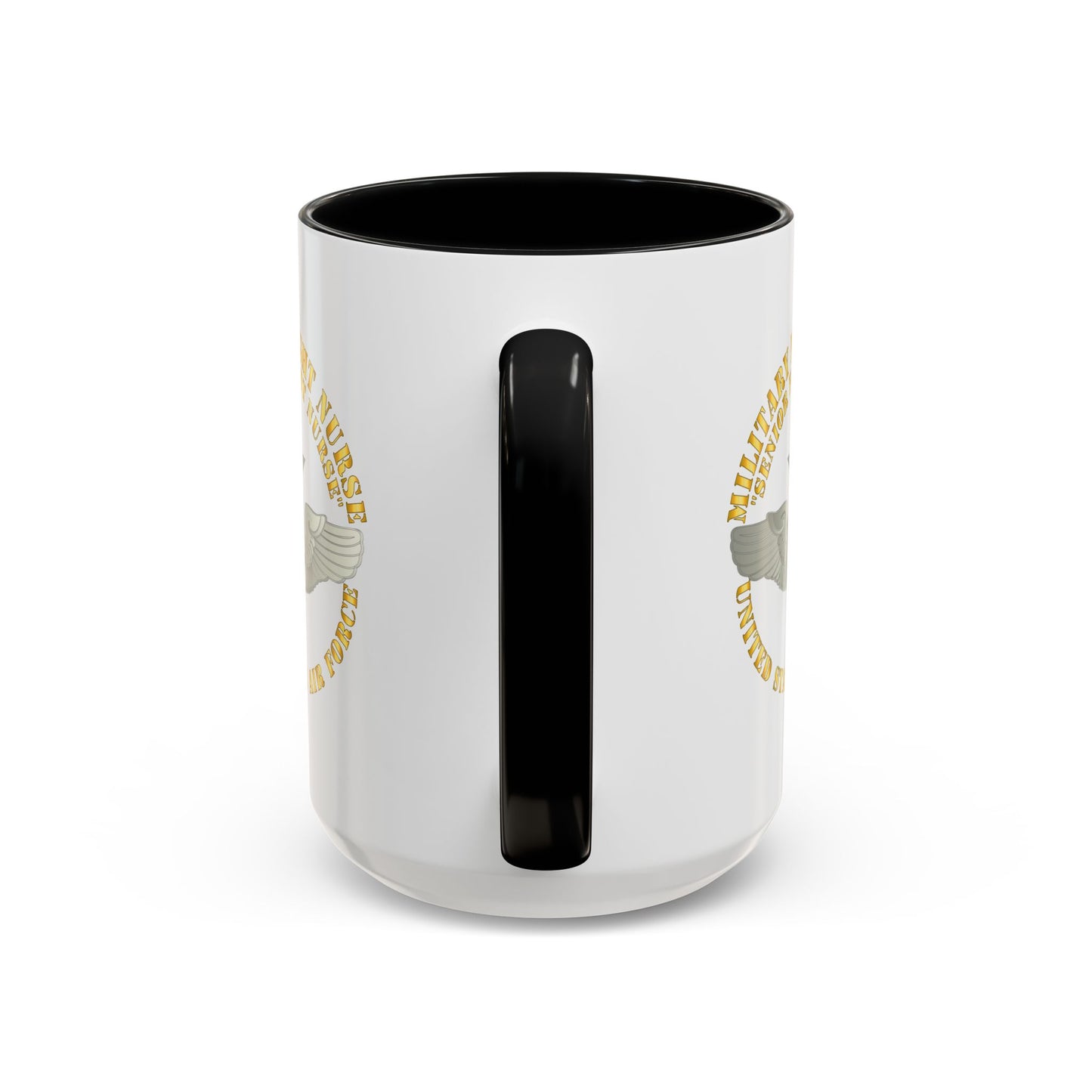 Accent Coffee Mug (11oz & 15oz) - USAF - Military Flight Nurse - Flight Nurse - Senior