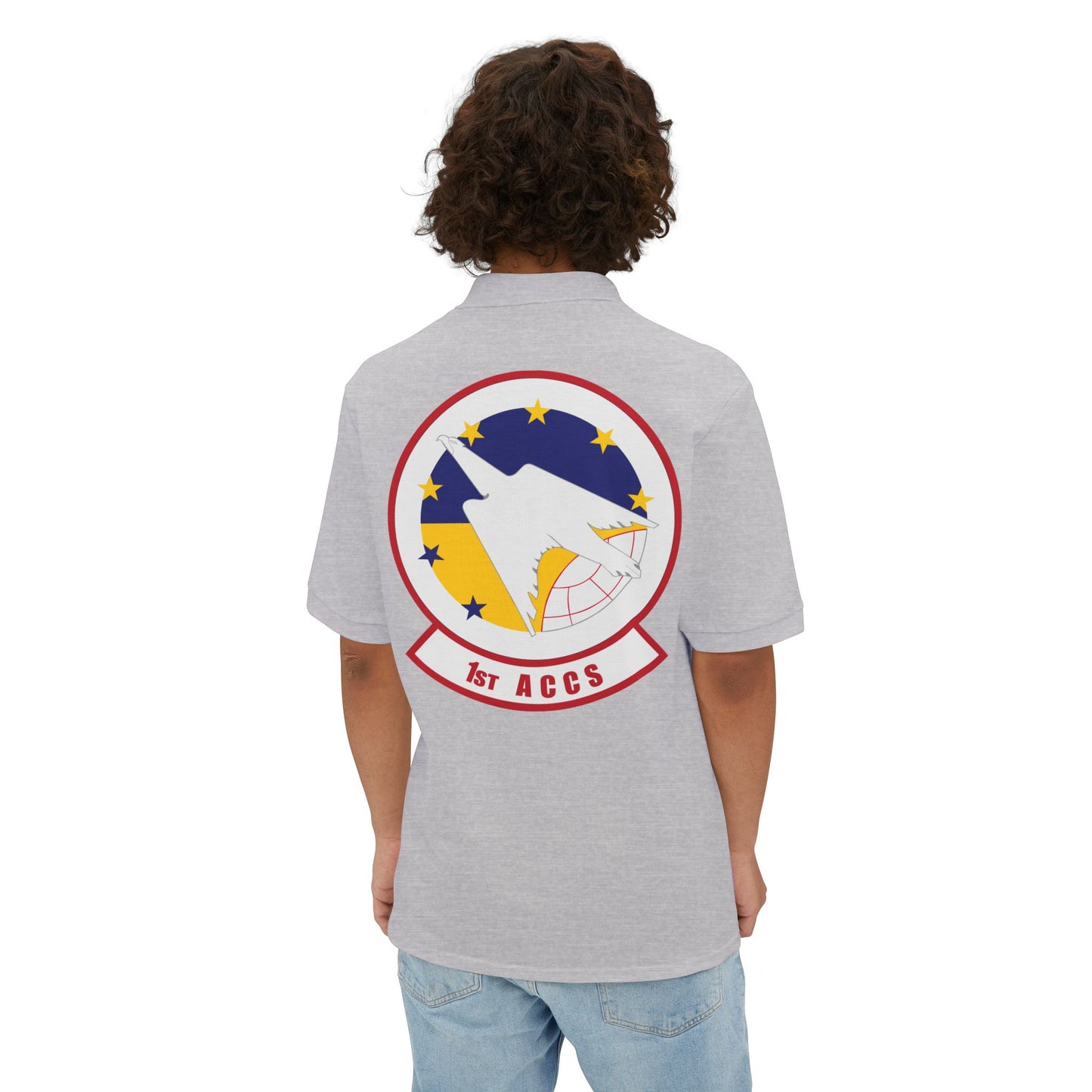 Men's Piqué Polo - USAF - 1st Airborne Command Control Squadron (ACC) wo txt X 300