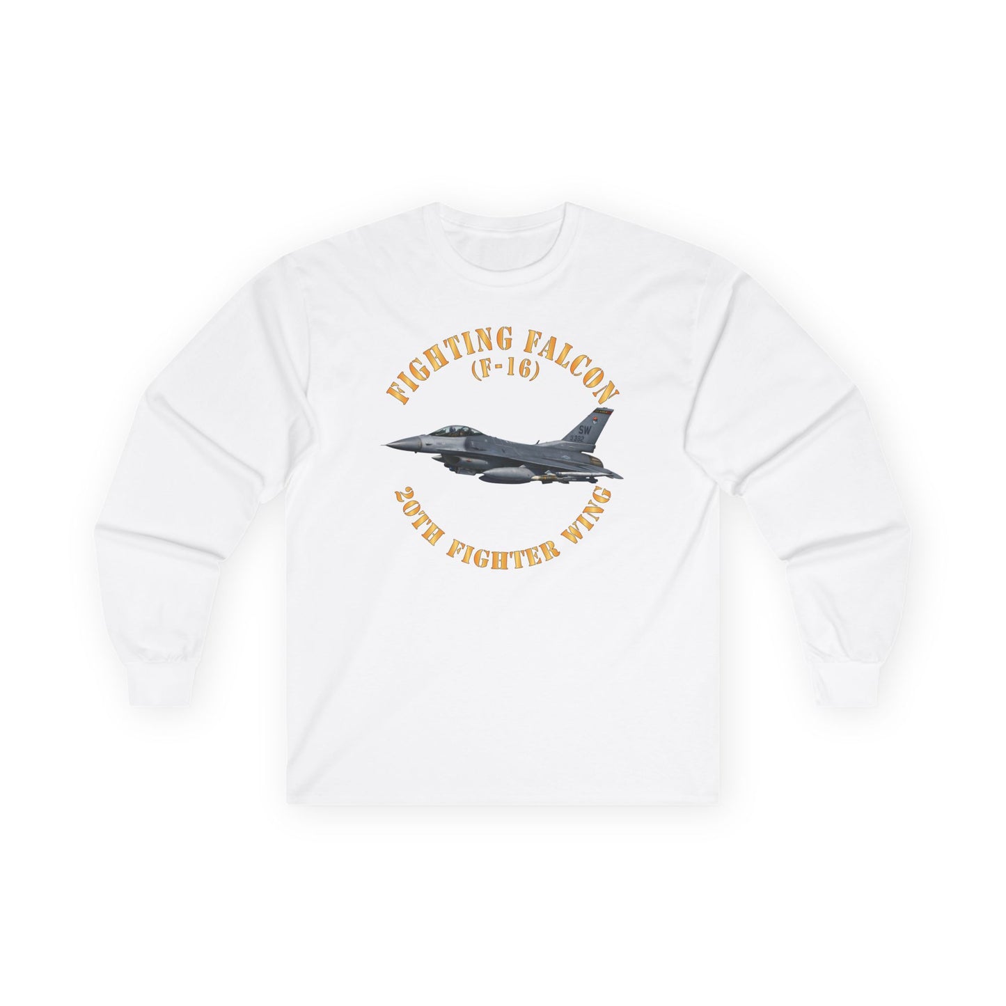Unisex Ultra Cotton Long Sleeve Tee - USAF - F-16 Fighting Falcon - 20th Fighter Wing X 300