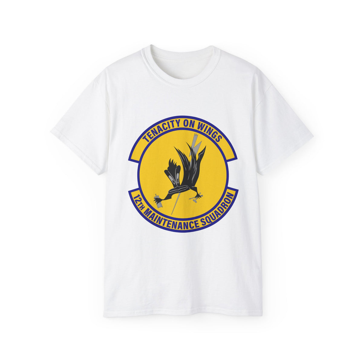 Unisex Ultra Cotton Tee - USAF - 12th Maintenance Sq wo txt