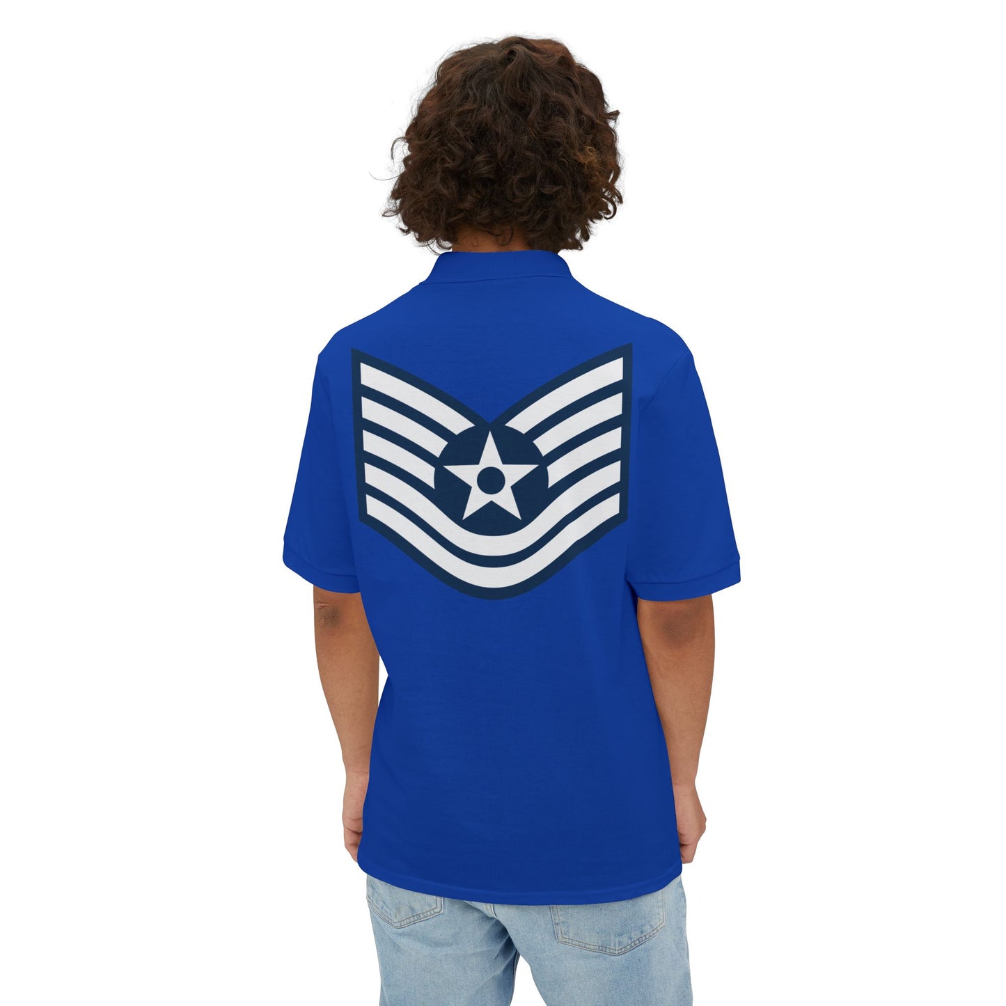 Men's Piqué Polo - USAF - Technical Sergeant (E6) - 2020