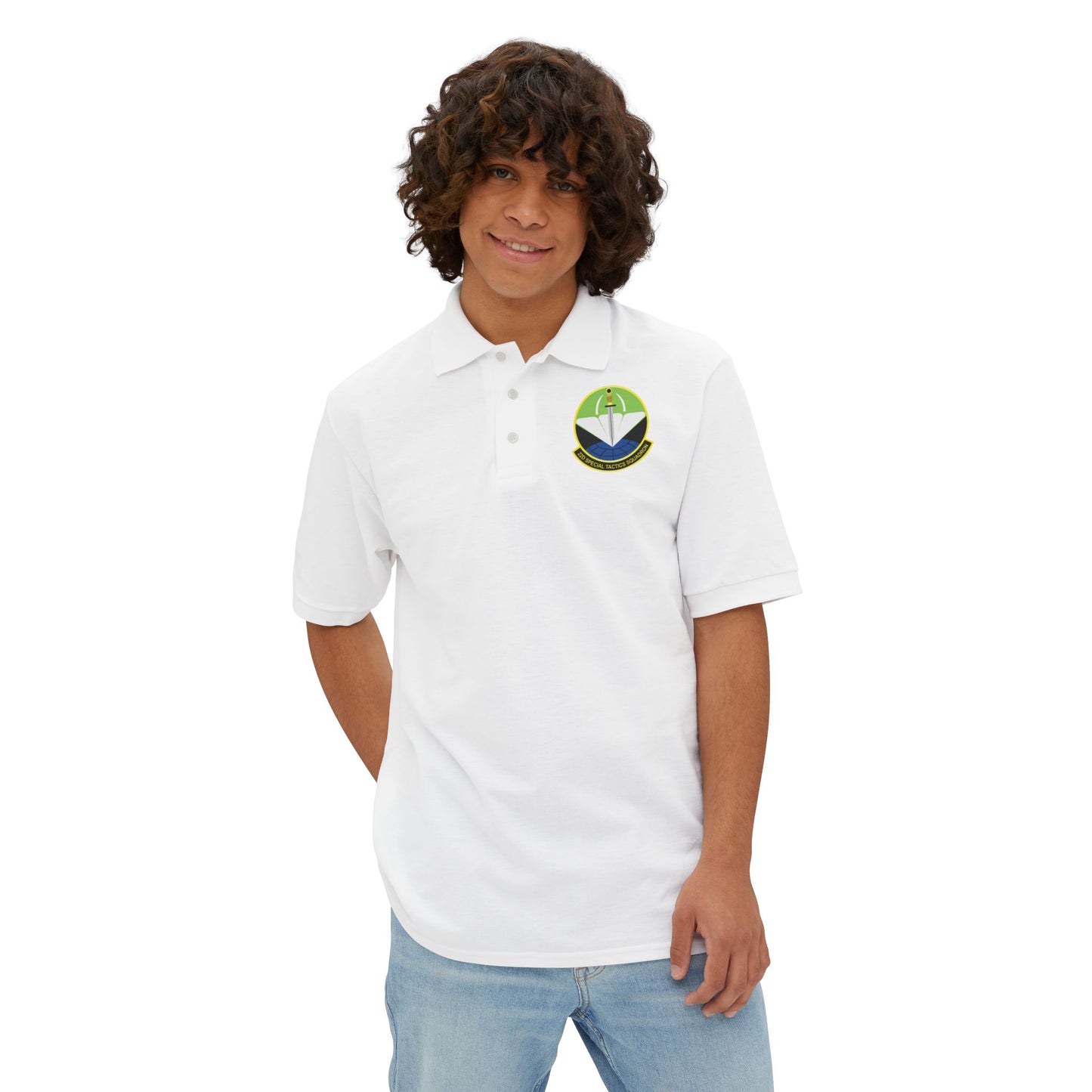 Men's Piqué Polo - USAF - 22nd Special Tactics Squadron  wo Txt X 300