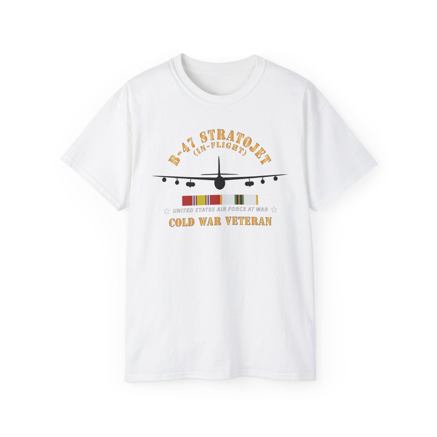 Unisex Ultra Cotton Tee - USAF - B-47 Stratojet - In Flt - Silhouette - Cold War Veteran X 300