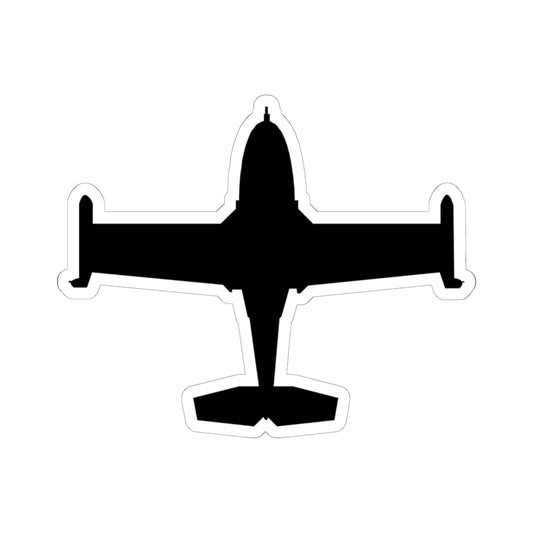 Kiss-Cut Stickers - Aircraft - A-37-Trainer - Top - Silhouette X 300