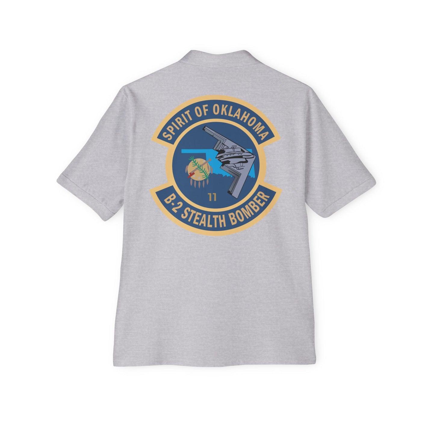 Men's Piqué Polo - USAF - B2 - Spirit of Oklahoma - Stealth Bomber wo txt X 300