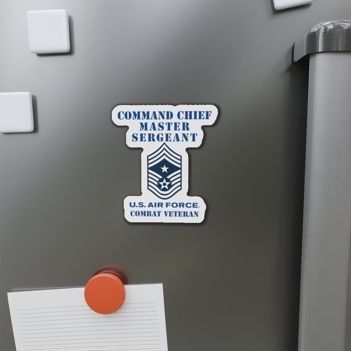 Die-Cut Magnet - USAF - Command Chief Master Sergeant (E9c) - 2020 - Combat Veteran