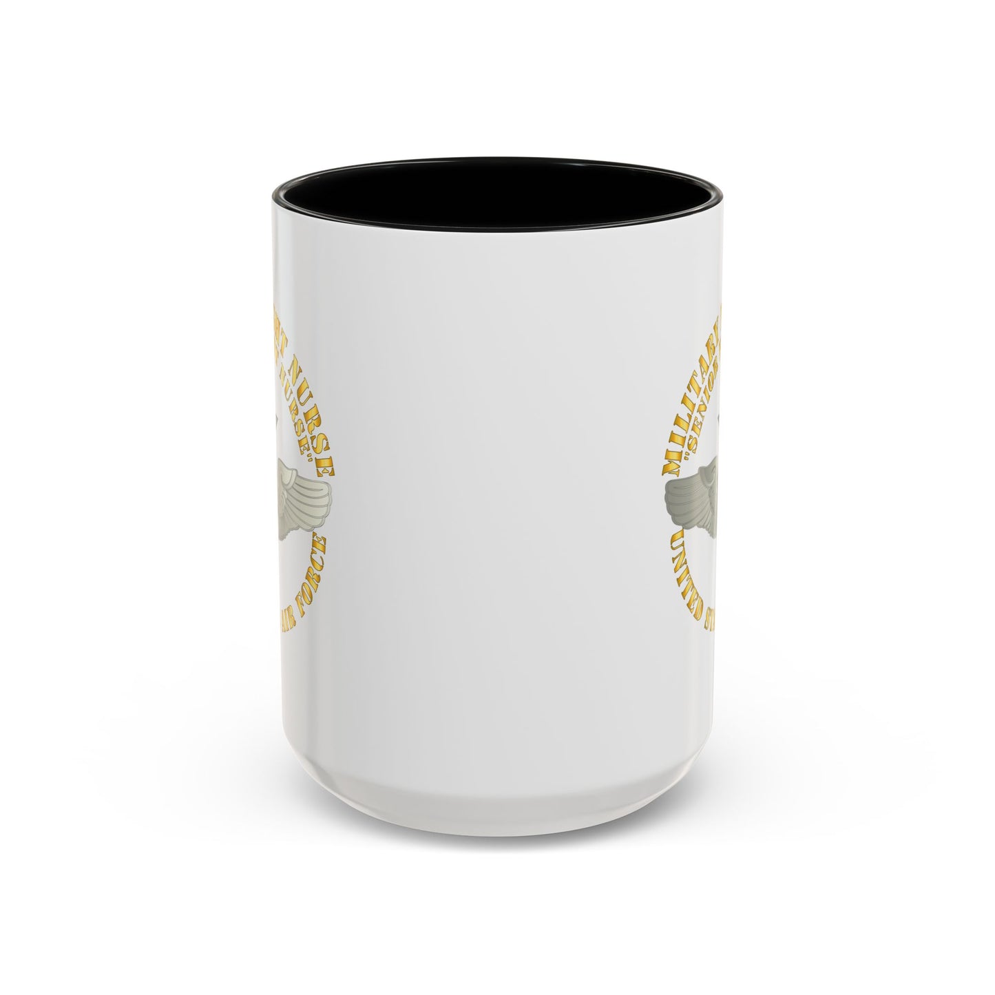 Accent Coffee Mug (11oz & 15oz) - USAF - Military Flight Nurse - Flight Nurse - Senior
