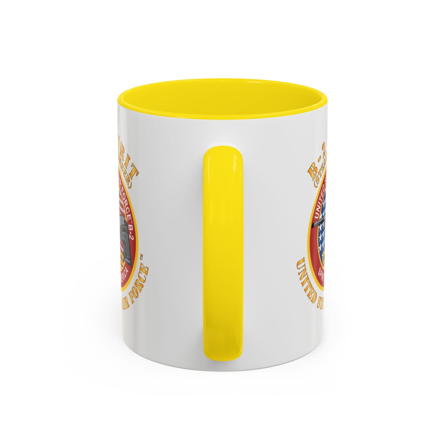 Accent Coffee Mug (11oz & 15oz) - USAF - B2 - Spirit - Stealth Bomber X 300