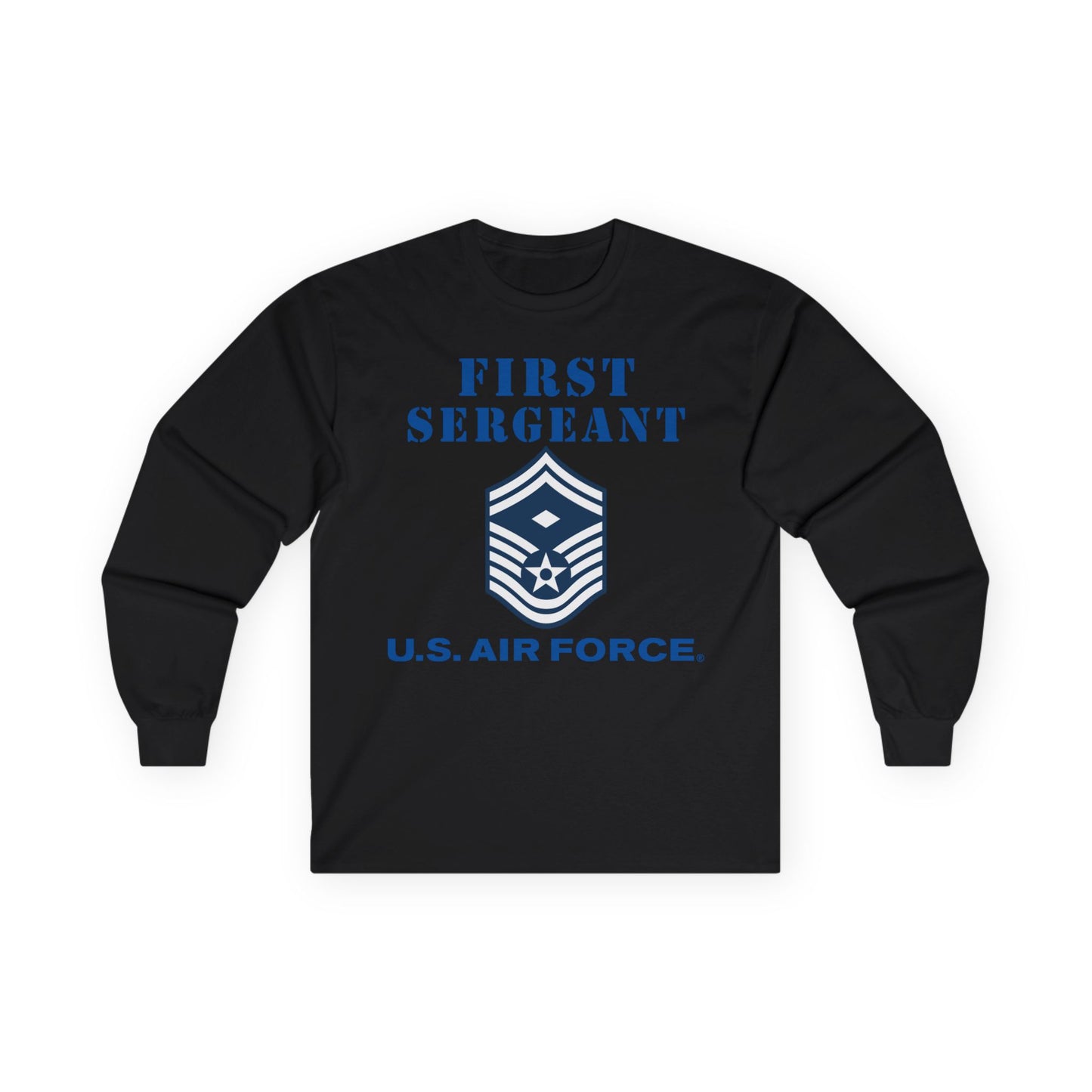 Unisex Ultra Cotton Long Sleeve Tee - USAF - First Sergeant (E8b) - 2020 - US Air Force w Text X 300
