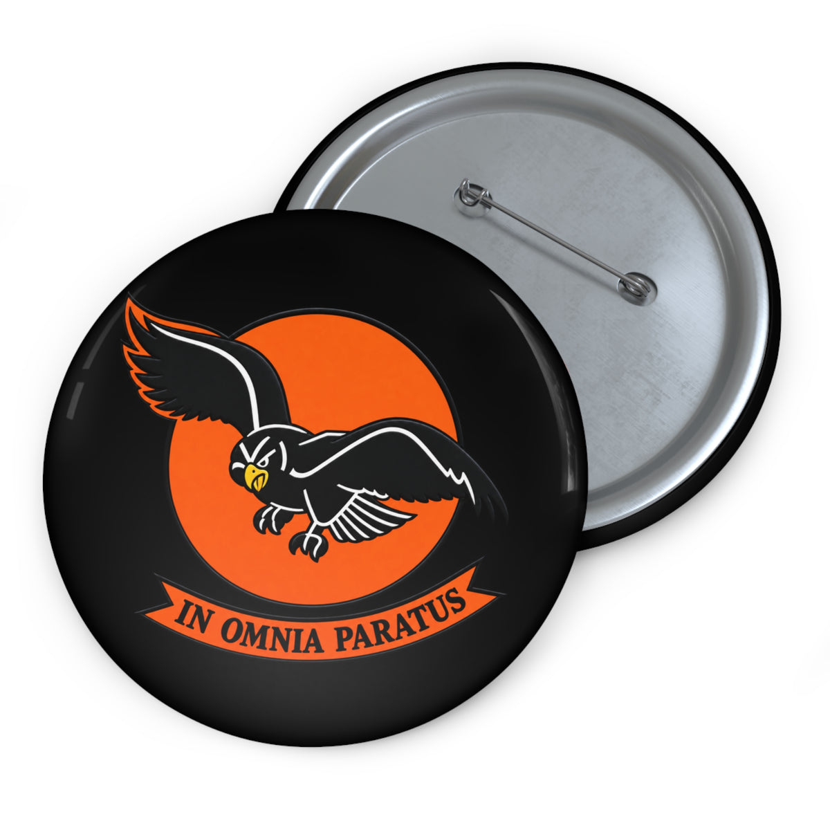 Custom Pin Button - 98th Fighter-Interceptor Squadron - SSI - wo Txt - 3D - Transparent