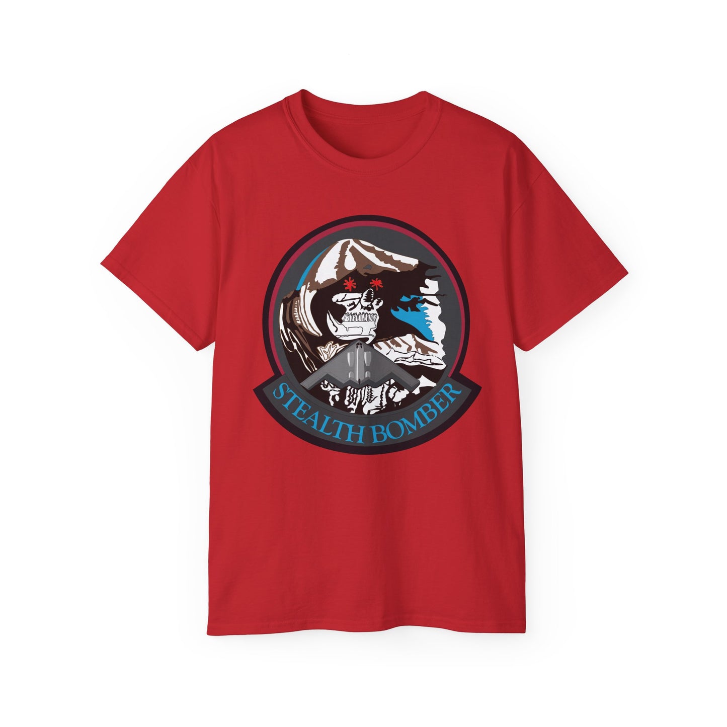 Unisex Ultra Cotton Tee - USAF - B2 - Grim Reaper - Stealth Bomber wo txt X 300