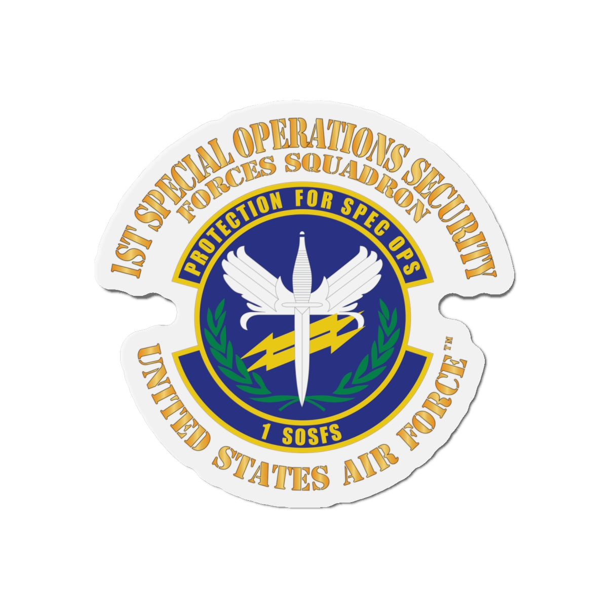 Die-Cut Magnet - USAF - 1st Special Operations Security Forces Squadron X 300