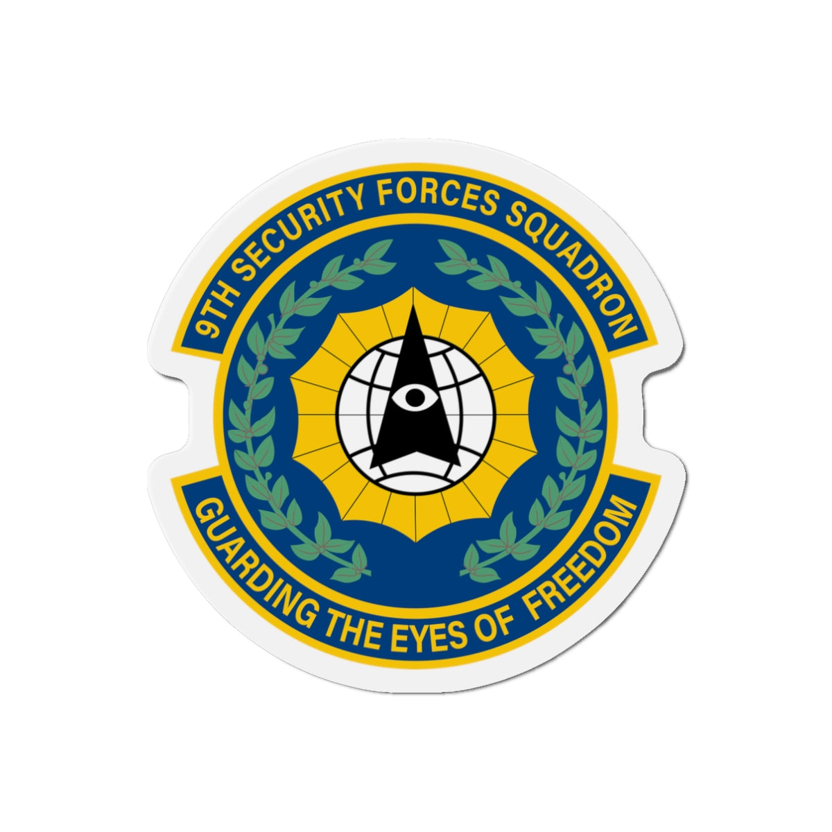 Die-Cut Magnet - USAF - 9th Security Forces Squadron wo txt X 300