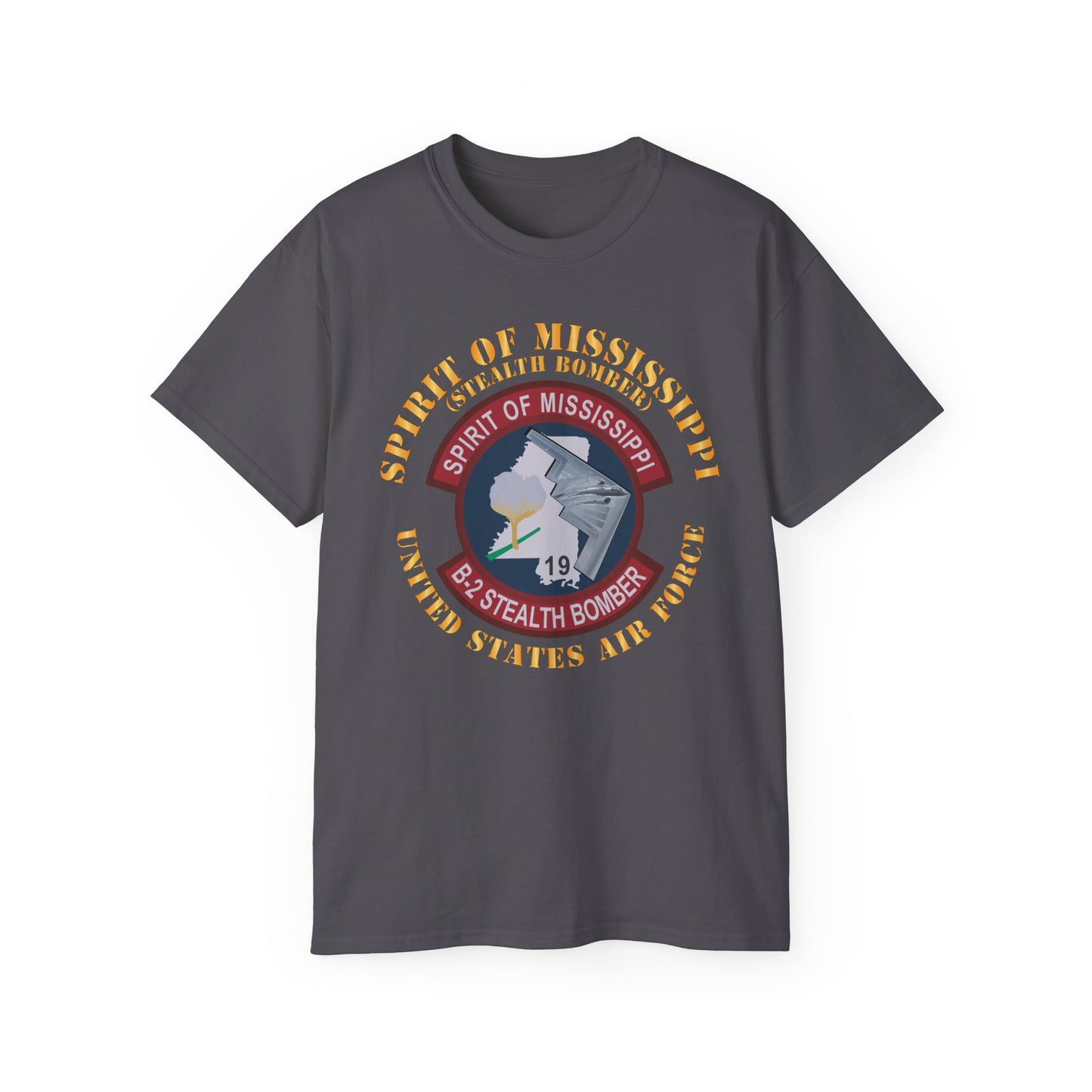 Unisex Ultra Cotton Tee - USAF - B2 - Spirit of Mississippi - Stealth Bomber X 300