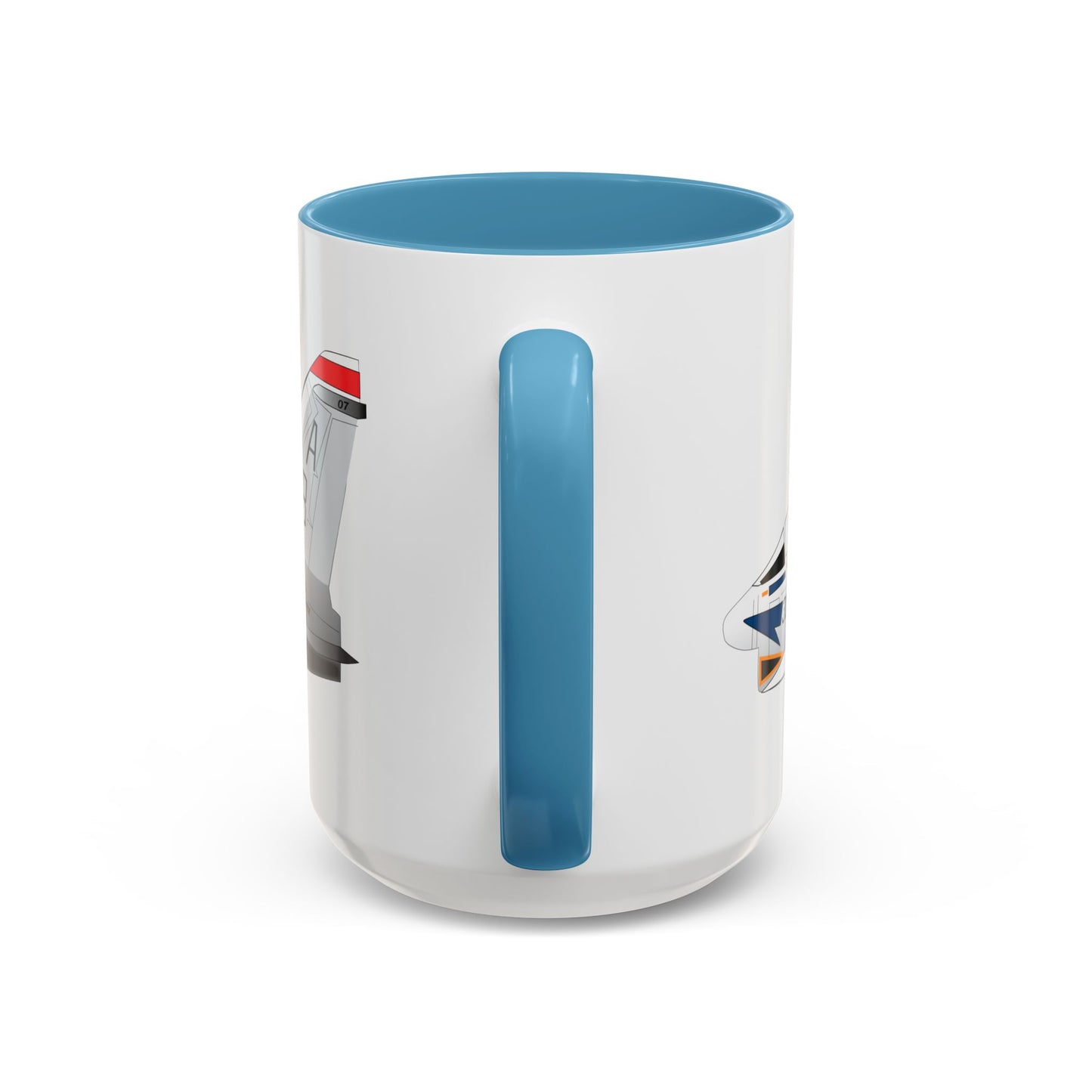 Accent Coffee Mug (11oz & 15oz) - Aircraft - Navy - A-7B Corsair II - Side X 300