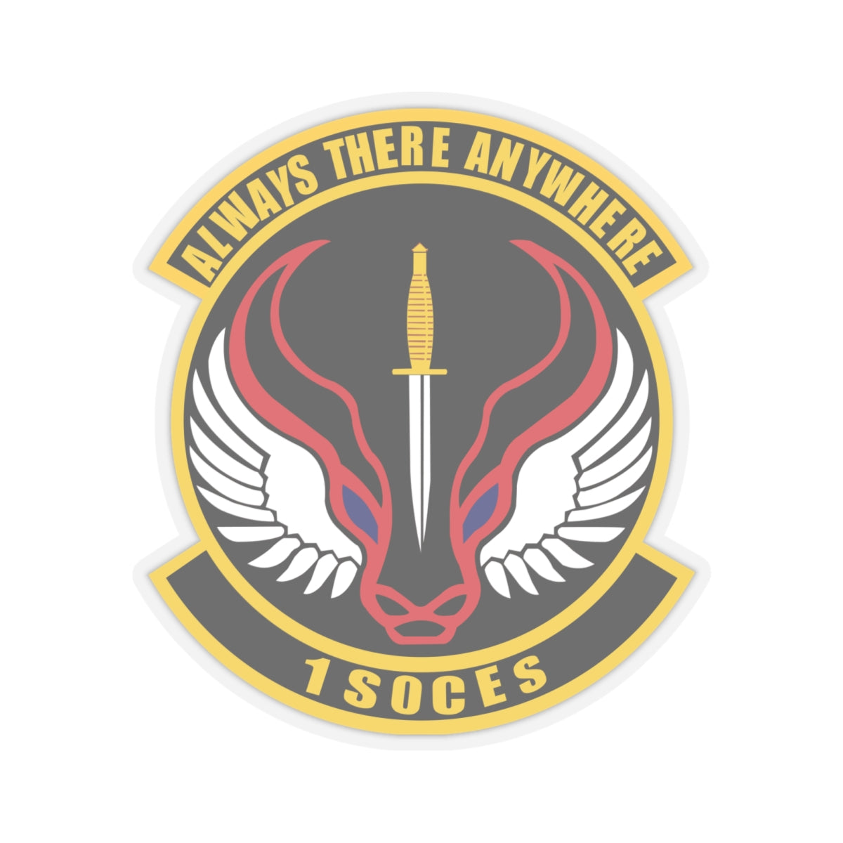 Kiss-Cut Stickers - USAF - 1st Special Operations Civil Engineer Sq wo txt