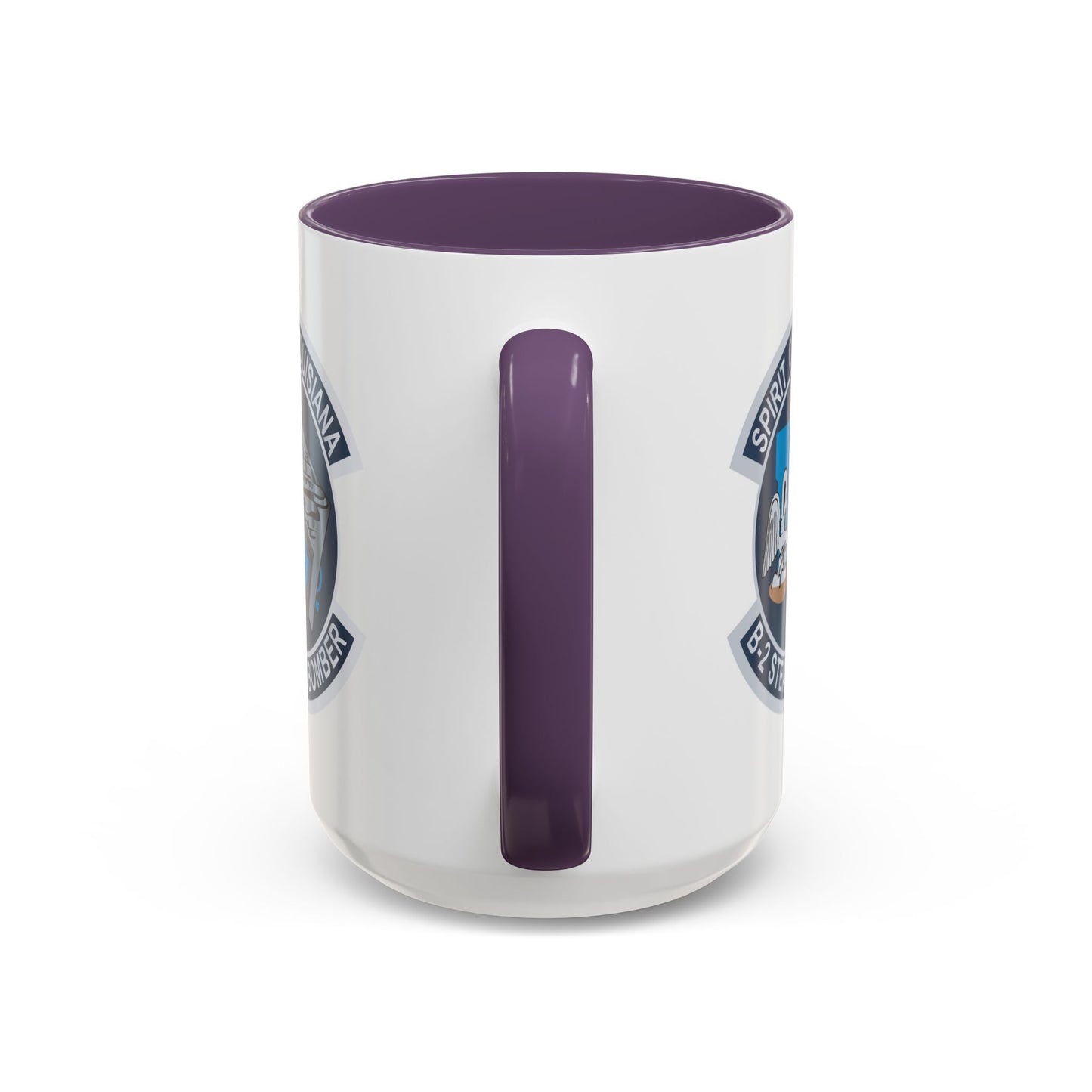Accent Coffee Mug (11oz & 15oz) - USAF - B2 - Spirit of Louisiana - Stealth Bomber wo txt X 300