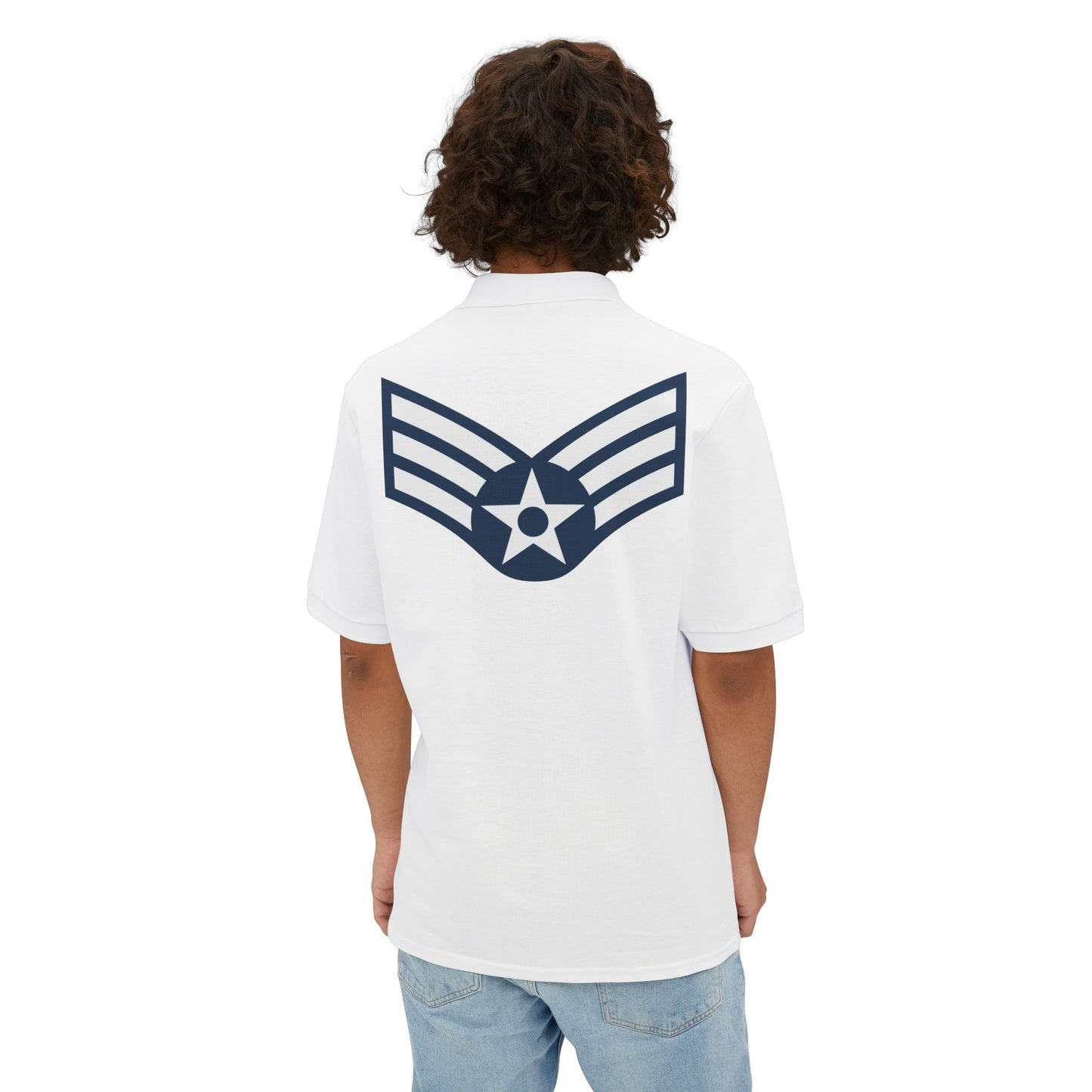 Men's Piqué Polo - USAF - Senior Airman (E4) - 2020