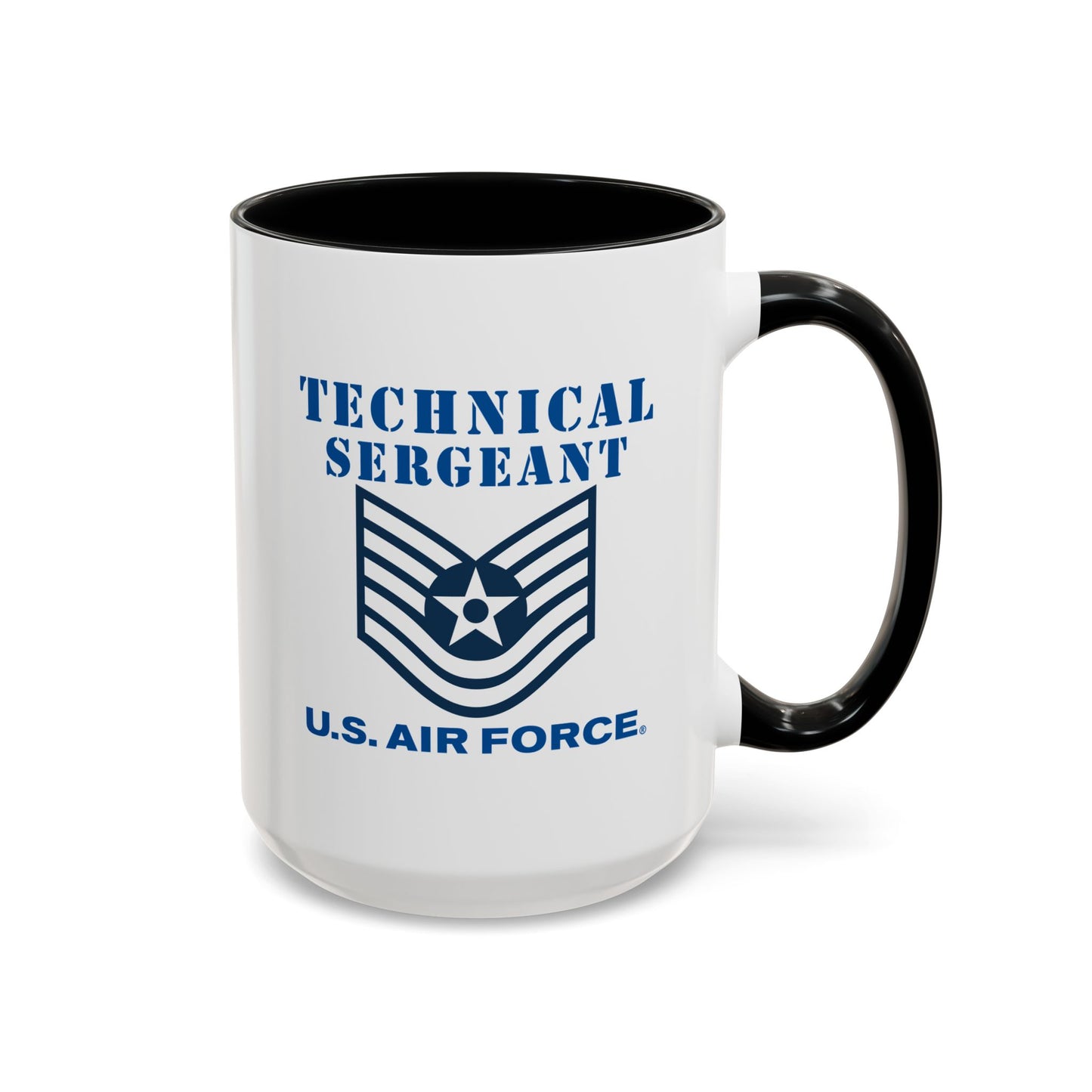 Accent Coffee Mug (11oz & 15oz) - USAF - Technical Sergeant (E6) - 2020 - US Air Force w Text X 300