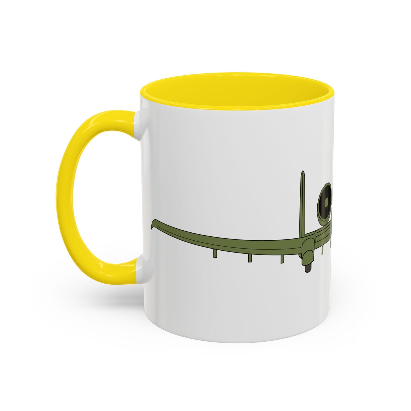 Accent Coffee Mug (11oz & 15oz) - Aircraft - USAF - A-10 Thunderbolt II - Front X 300