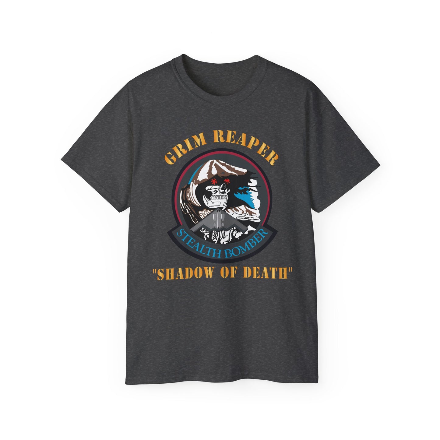 Unisex Ultra Cotton Tee - USAF - B2 - Grim Reaper - Stealth Bomber X 300