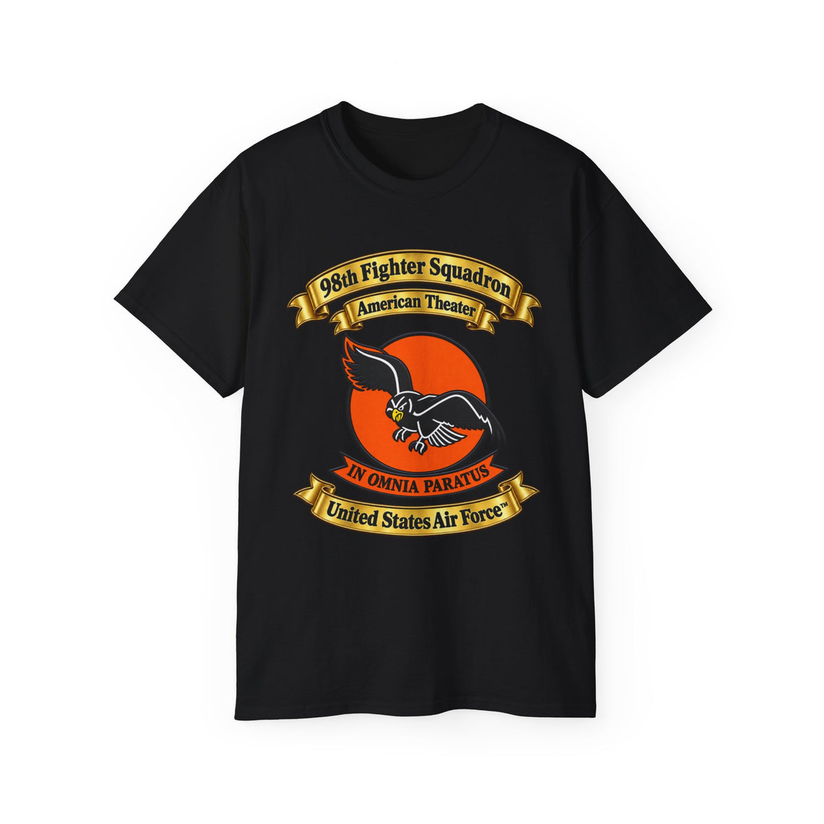 Unisex Ultra Cotton Tee - 98th Fighter-Interceptor Squadron - SSI - American Theater - USAAF - 3D - Transparent