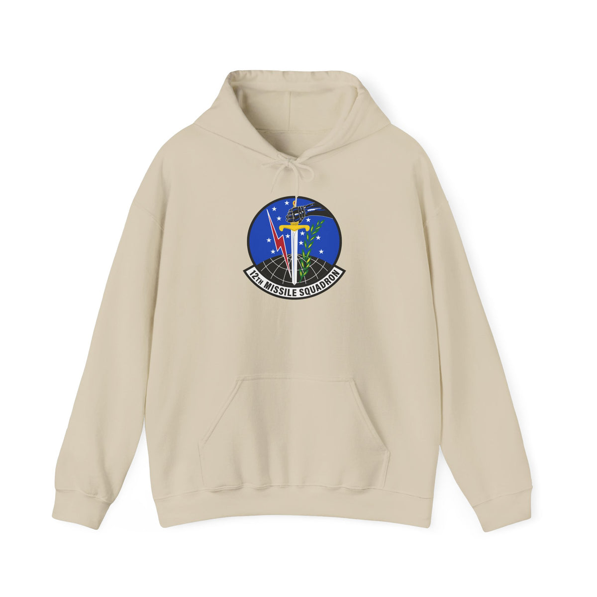 Unisex Heavy Blend Hooded Sweatshirt - USAF - 12th Missile Squadron wo txt