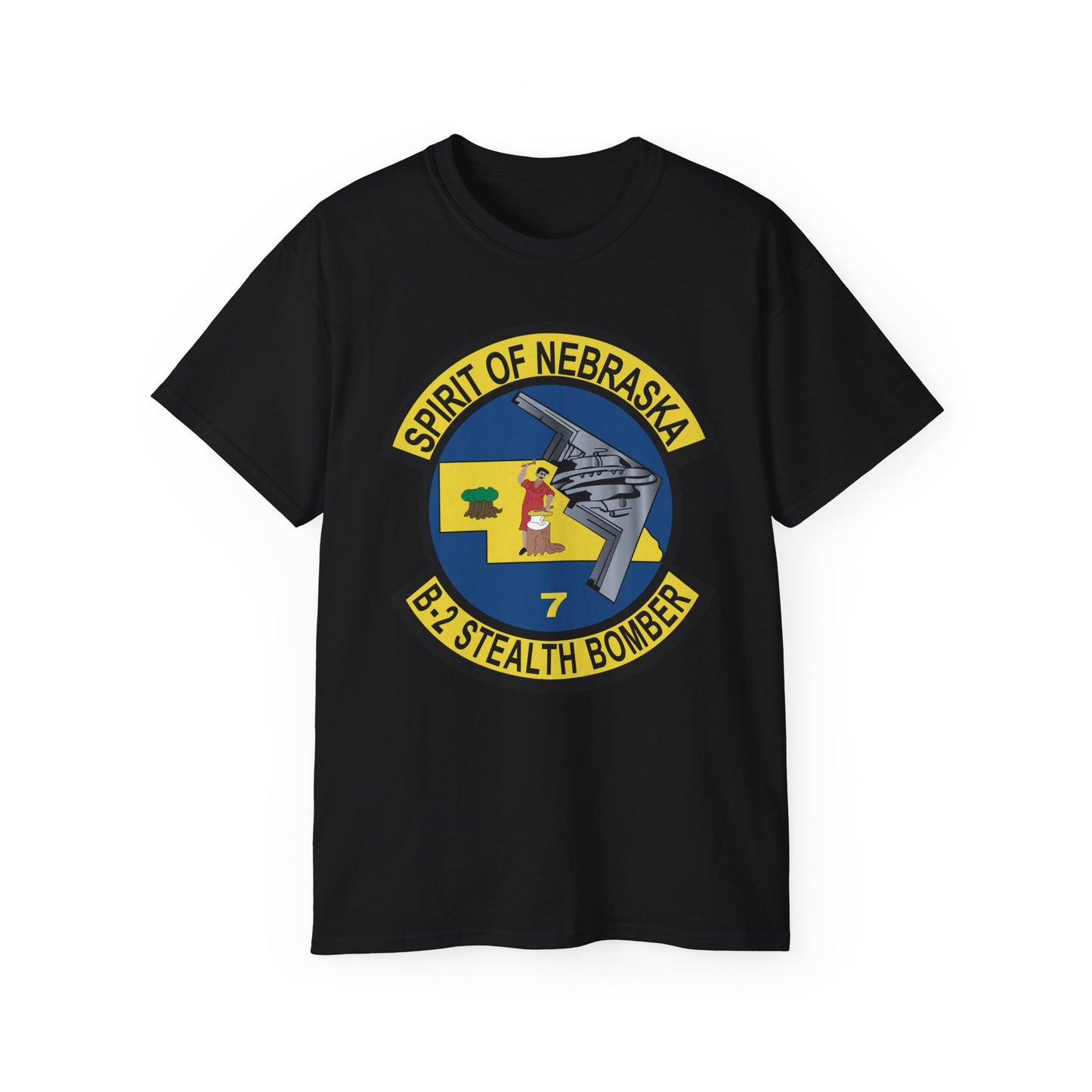 Unisex Ultra Cotton Tee - USAF - B2 - Spirit of Nebraska - Stealth Bomber wo txt X 300
