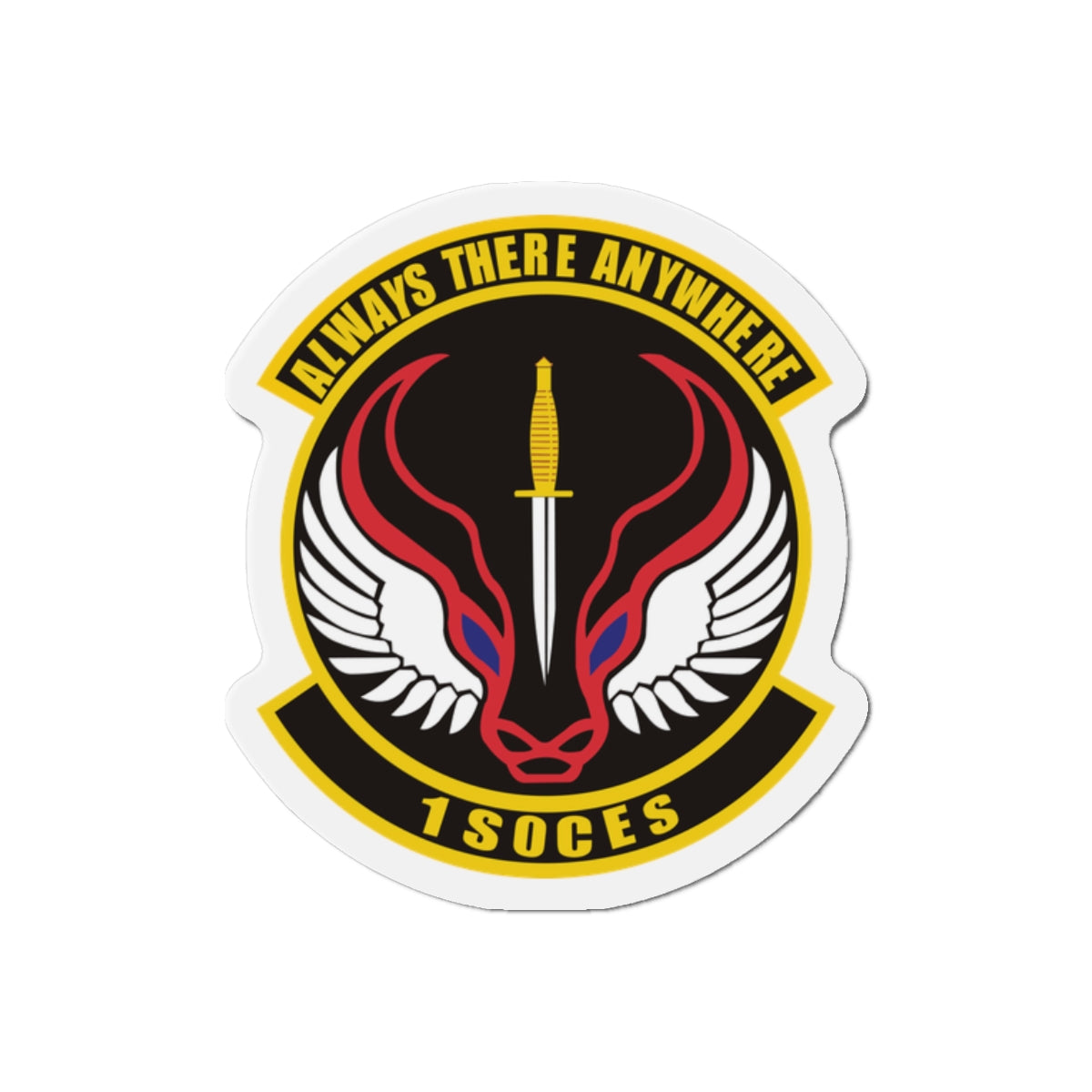 Die-Cut Magnet - USAF - 1st Special Operations Civil Engineer Sq wo txt