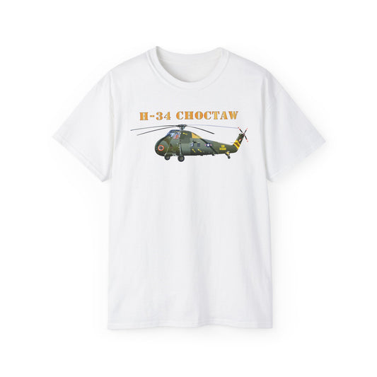Unisex Ultra Cotton Tee - H-34 Choctaw with Txt X 300