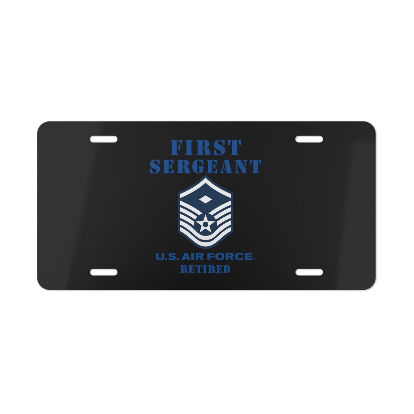 License Plate - USAF - First Sergeant (E7b) - 2020 - Retired