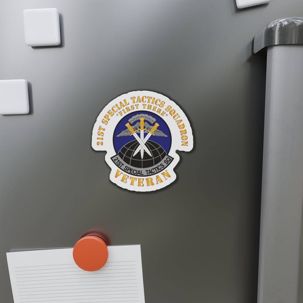 Die-Cut Magnet - USAF - 21st Special Tactics Squadron - First There -Veteran