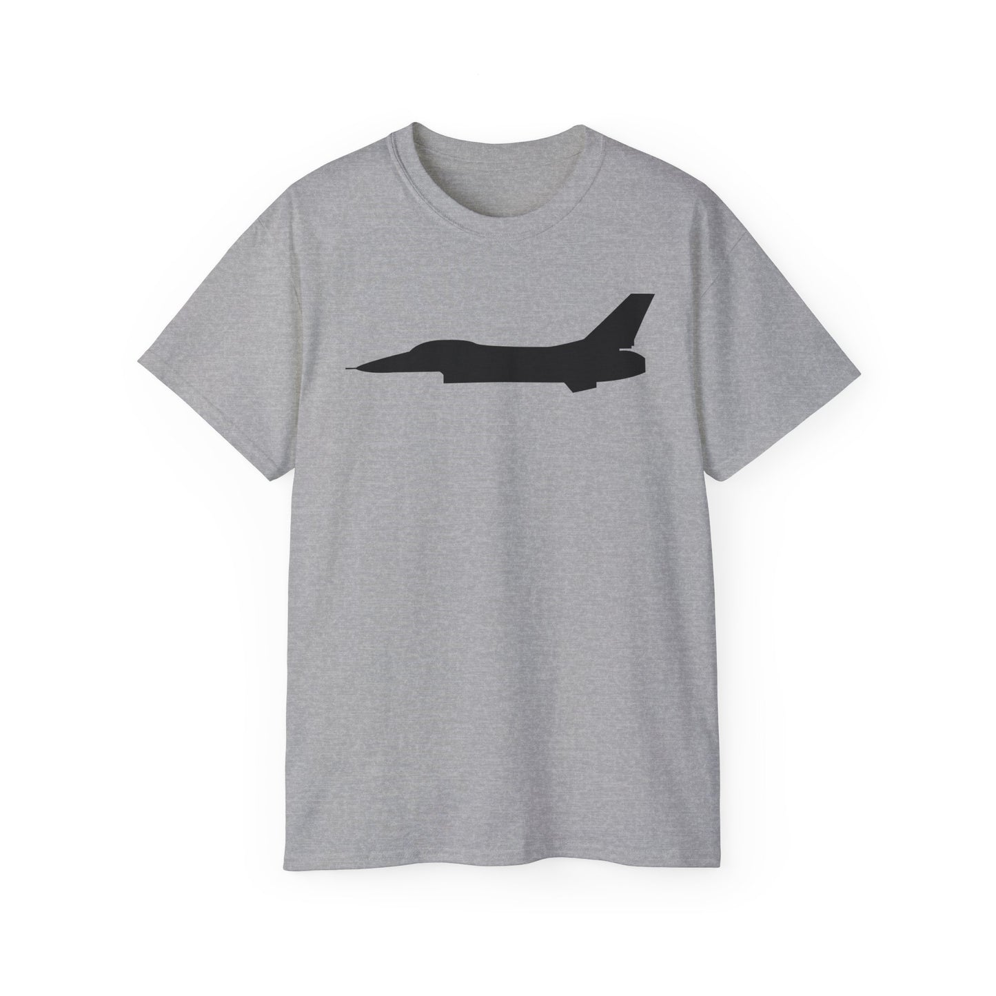 Unisex Ultra Cotton Tee - Aircraft - F-16 - Side - Black - wo Txt X 300