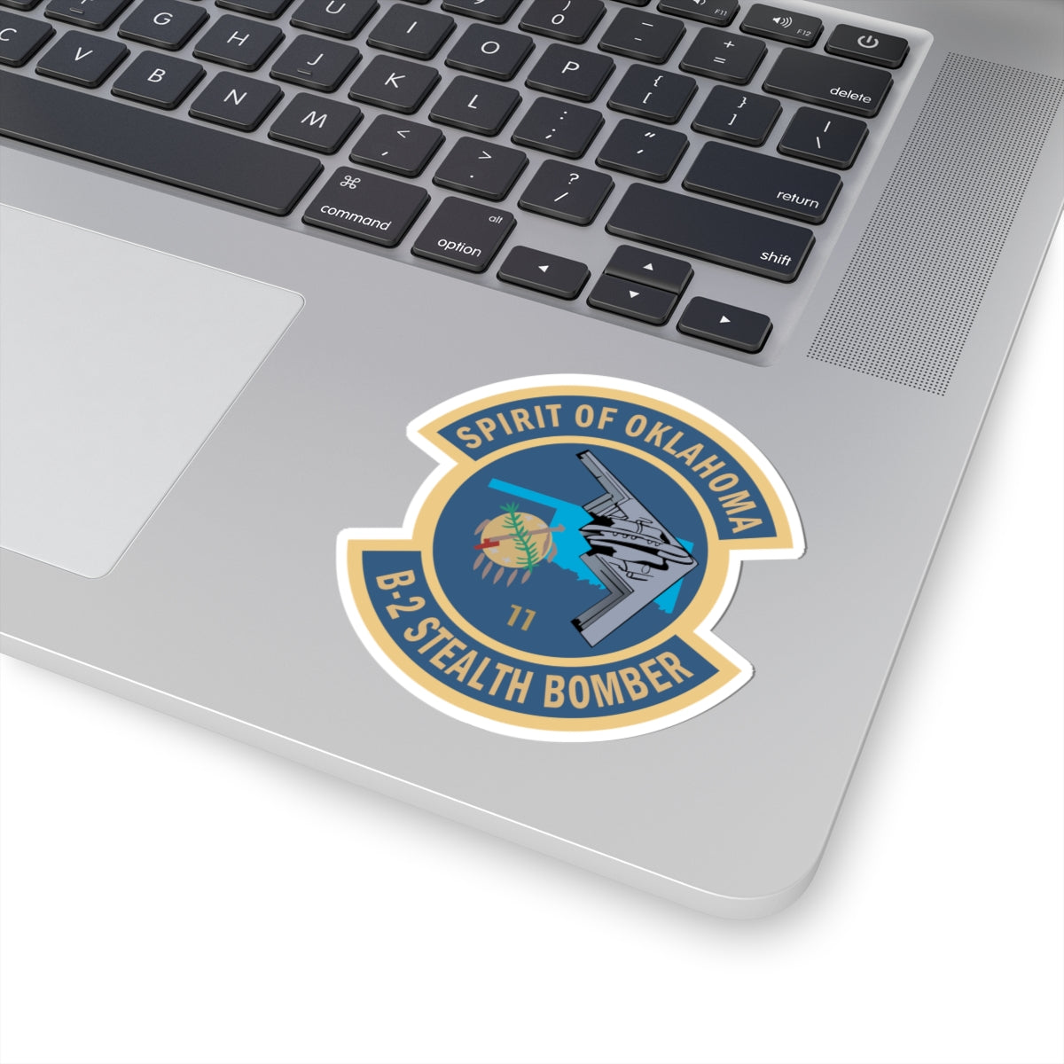 Kiss-Cut Stickers - USAF - B2 - Spirit of Oklahoma - Stealth Bomber wo txt X 300