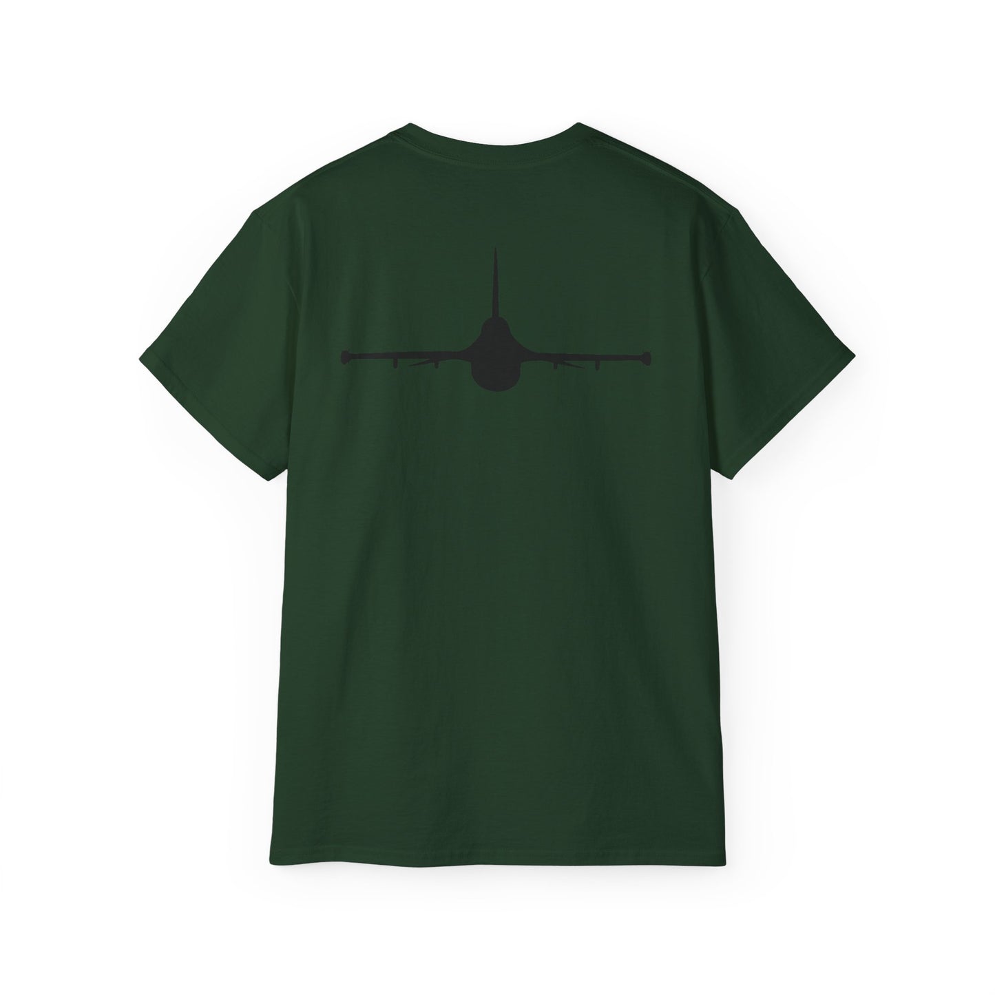 Unisex Ultra Cotton Tee - Aircraft - F-16 - Front - Silhouette wo Txt X 300