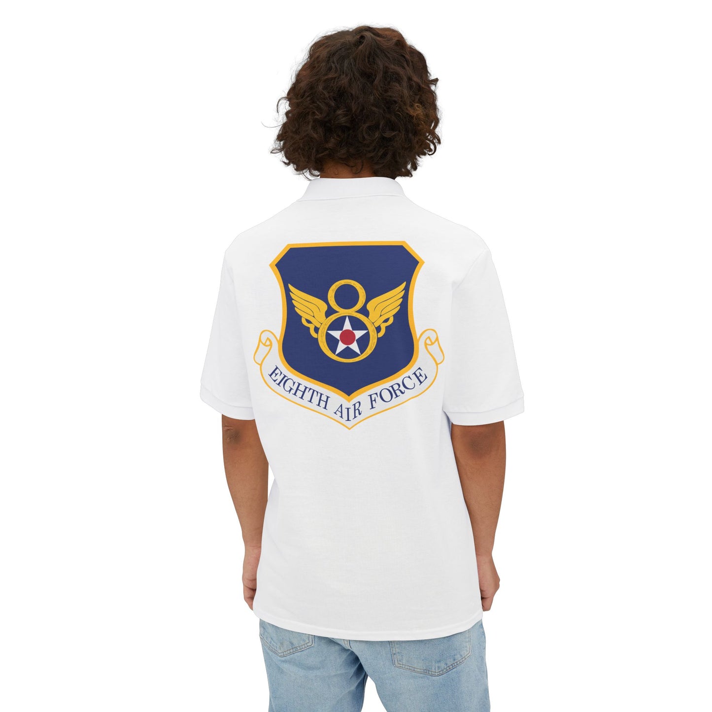 Men's Piqué Polo - USAF - 8th Air Force wo txt X 300