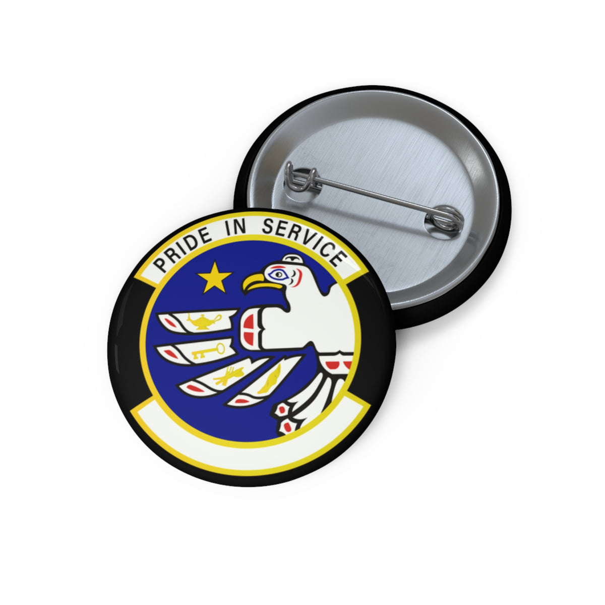 Custom Pin Button - USAF - 3rd Force Support Squadron wo txt