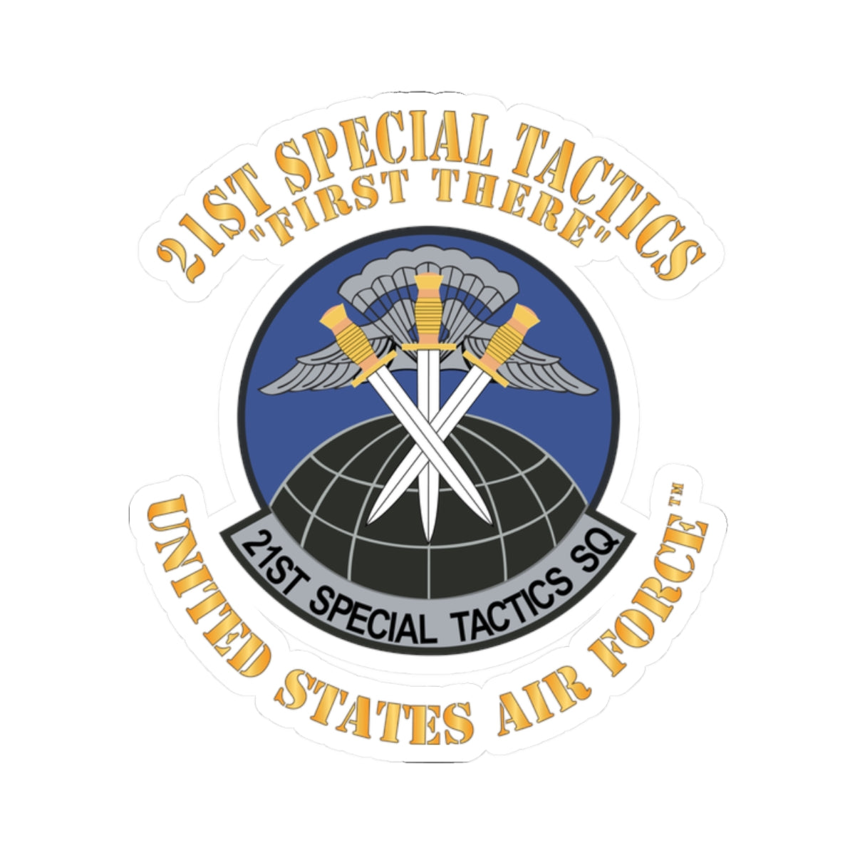 Kiss-Cut Stickers - USAF - 21st Special Tactics Squadron - First There