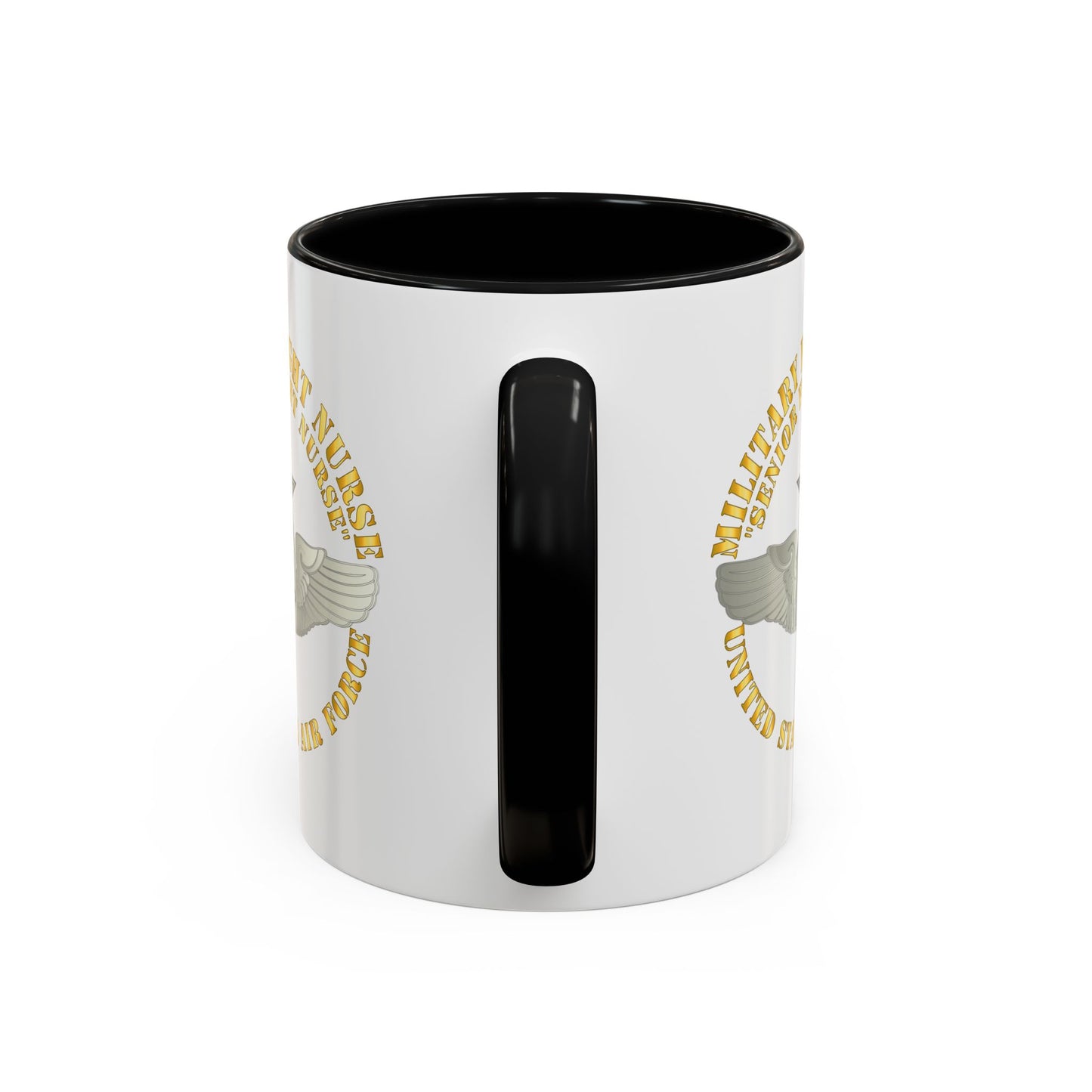 Accent Coffee Mug (11oz & 15oz) - USAF - Military Flight Nurse - Flight Nurse - Senior
