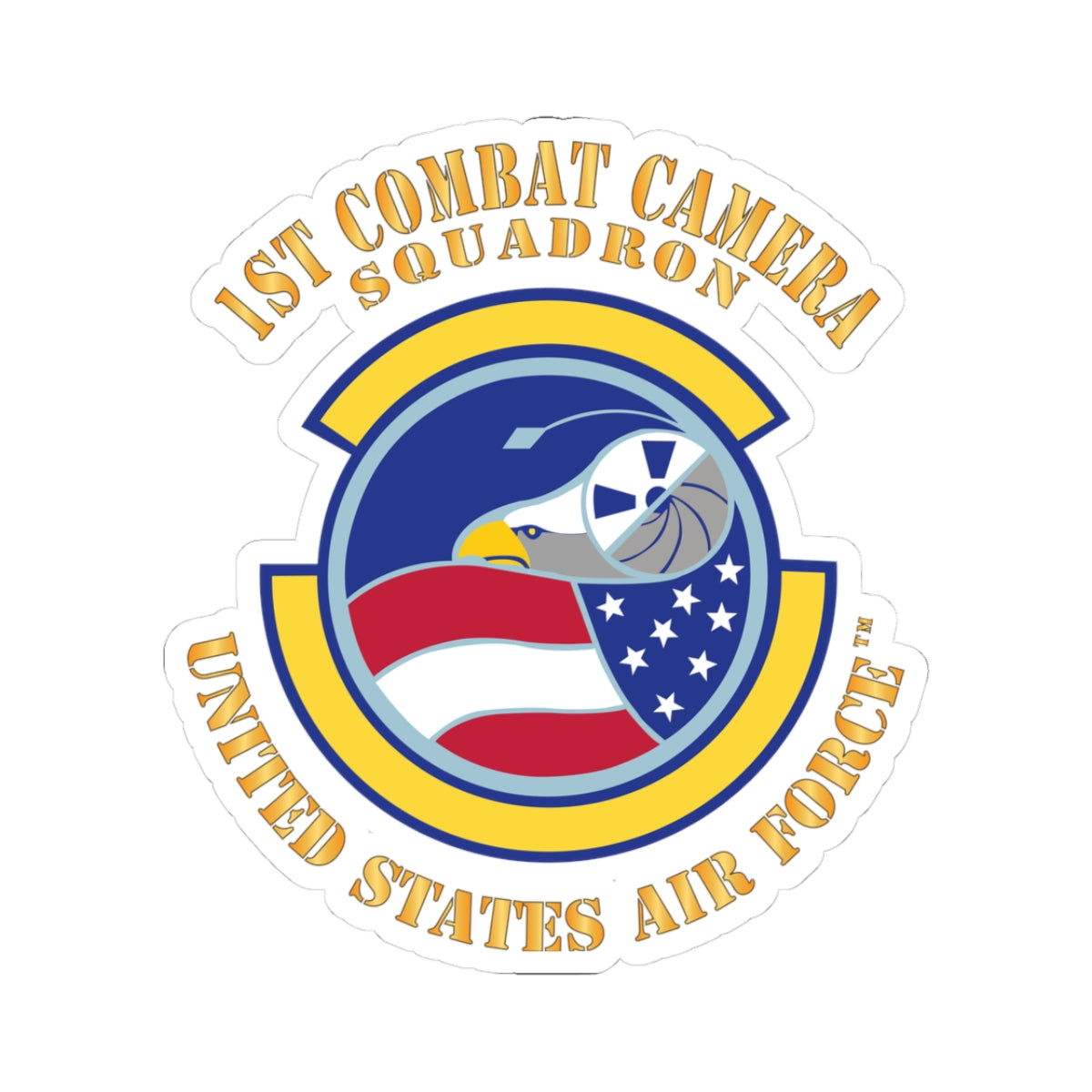 Kiss-Cut Stickers - USAF -  1st Combat Camera Squadron