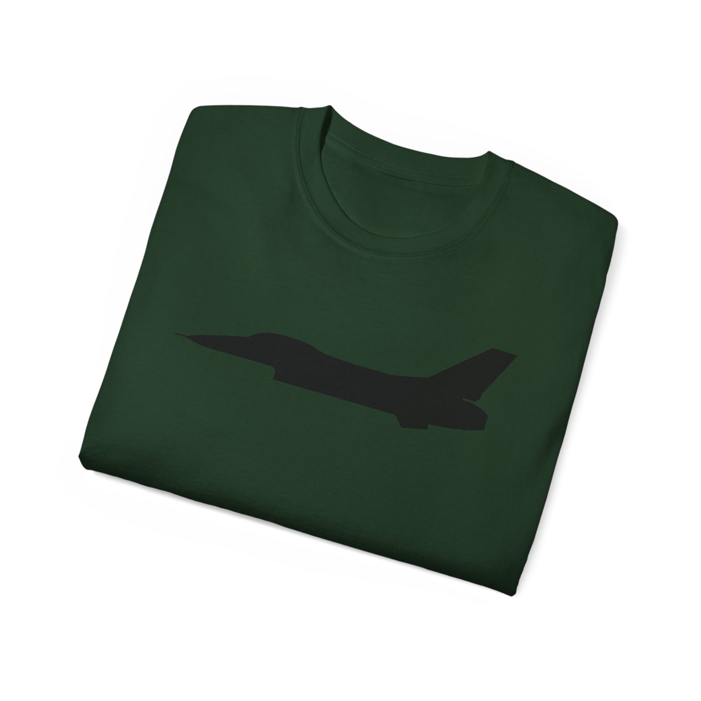 Unisex Ultra Cotton Tee - Aircraft - F-16 - Side - Black - wo Txt X 300