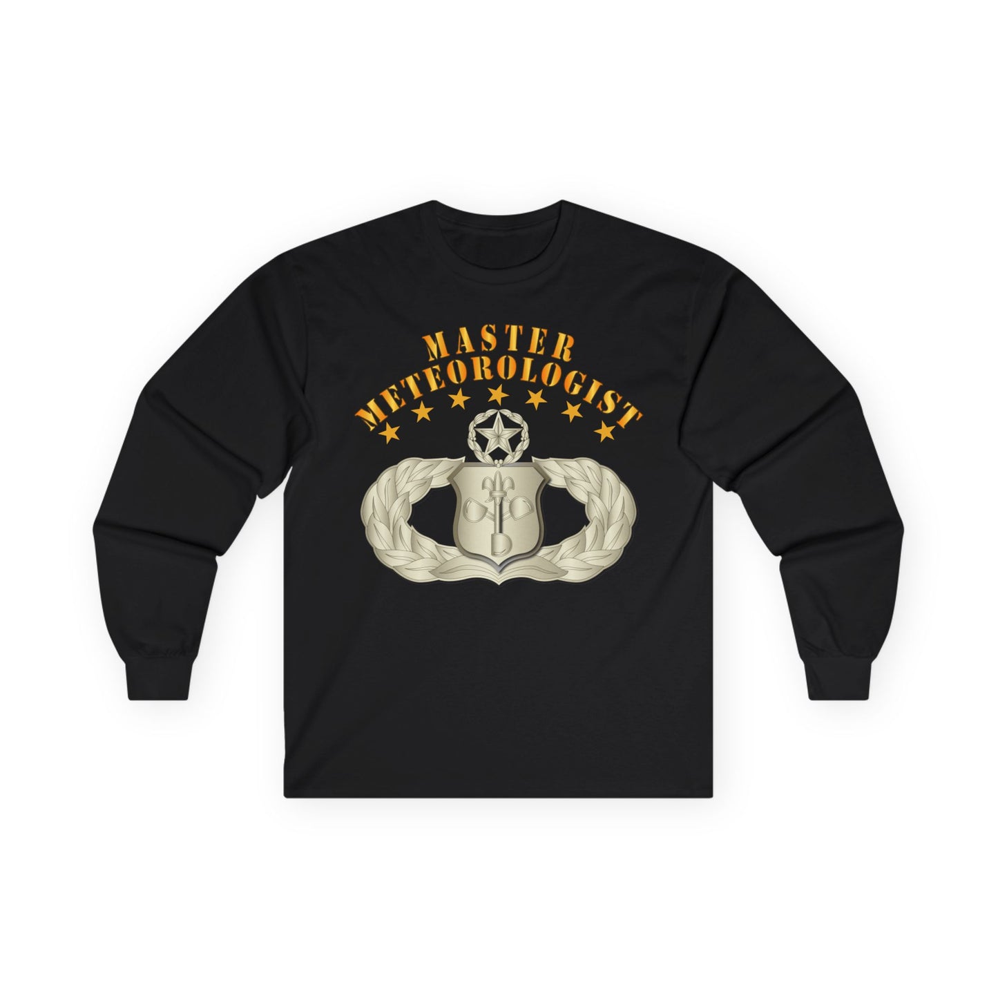 Unisex Ultra Cotton Long Sleeve Tee - USAF - Meteorologist - Master Badge wo DS