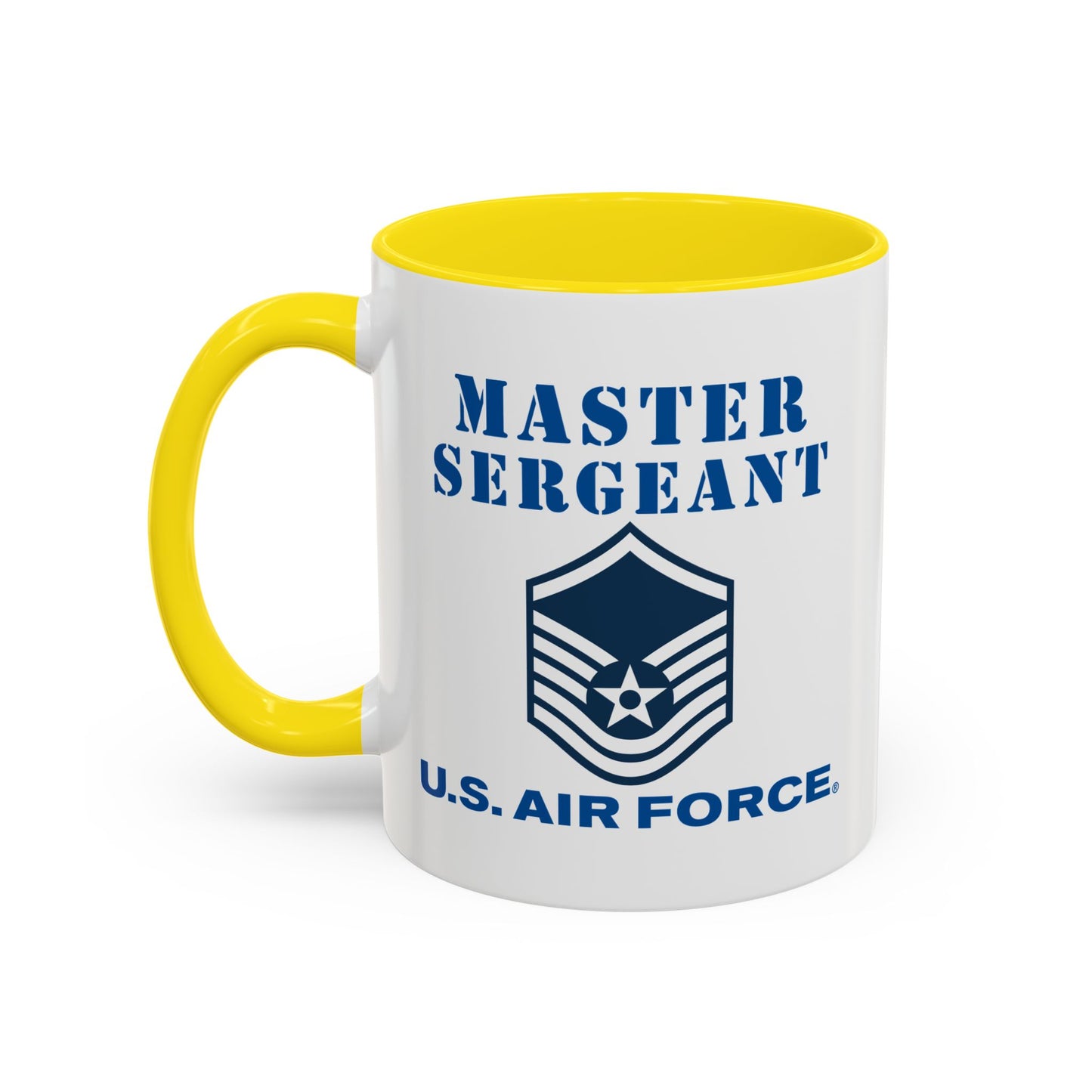 Accent Coffee Mug (11oz & 15oz) - USAF - Master Sergeant (E7a) - 2020 - US Air Force w Text X 300