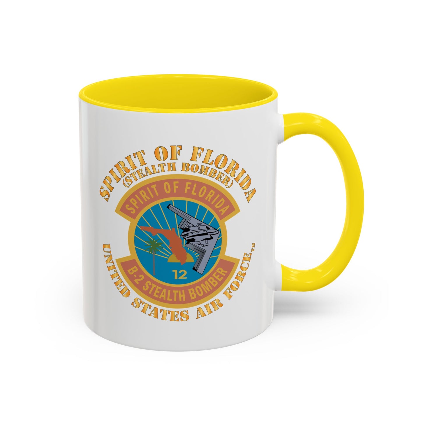 Accent Coffee Mug (11oz & 15oz) - USAF - B2 - Spirit of Florida - Stealth Bomber X 300