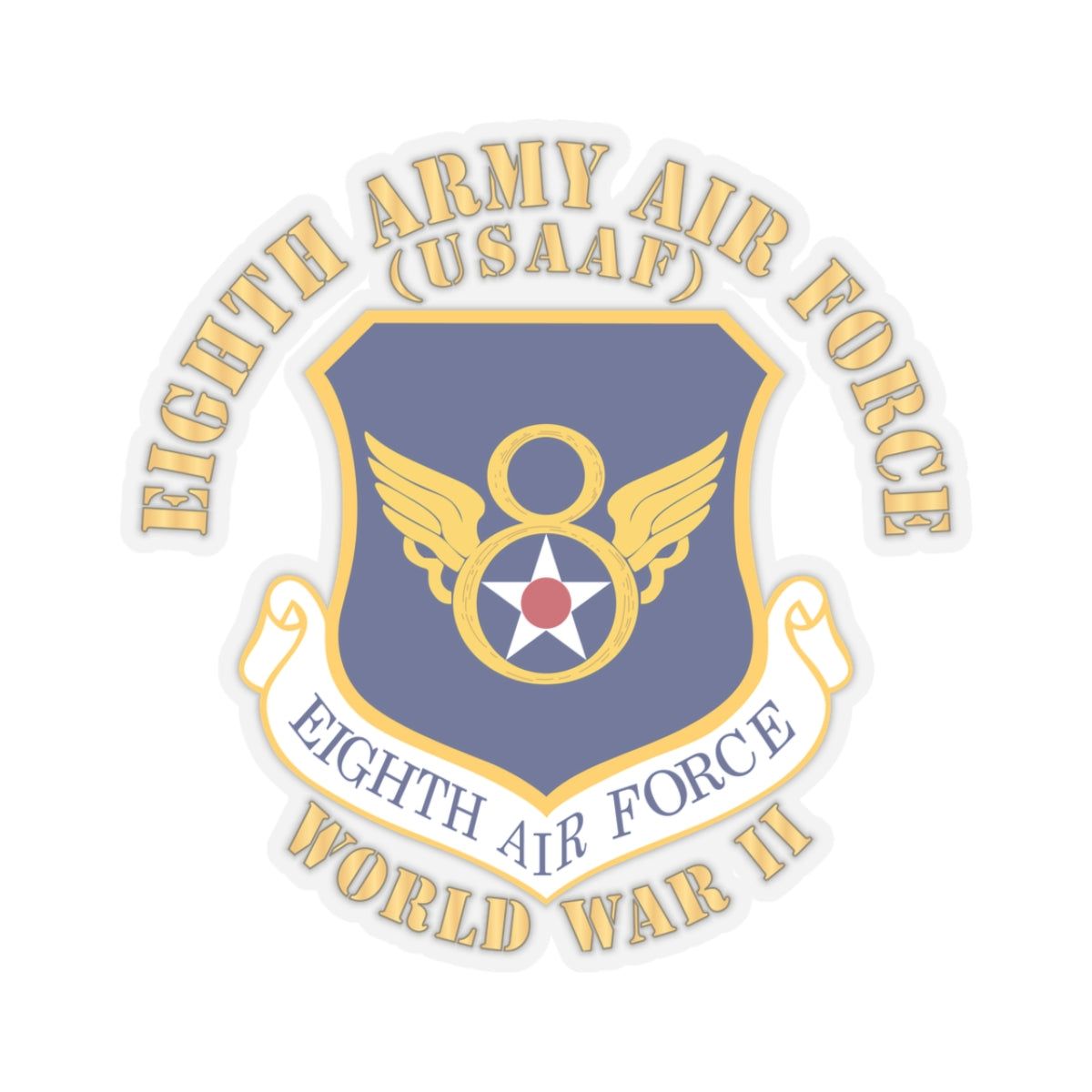 Kiss-Cut Stickers - USAF - 8th Air Force - WWII X 300