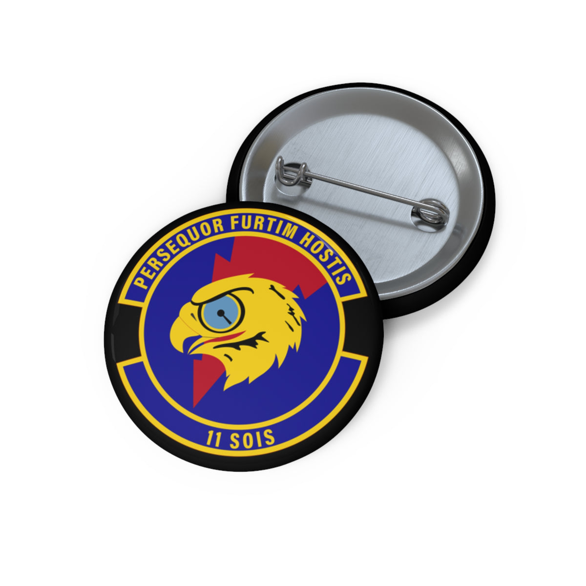 Custom Pin Button - USAF - 11th Special Operations Intelligence Sq wo txt X 300