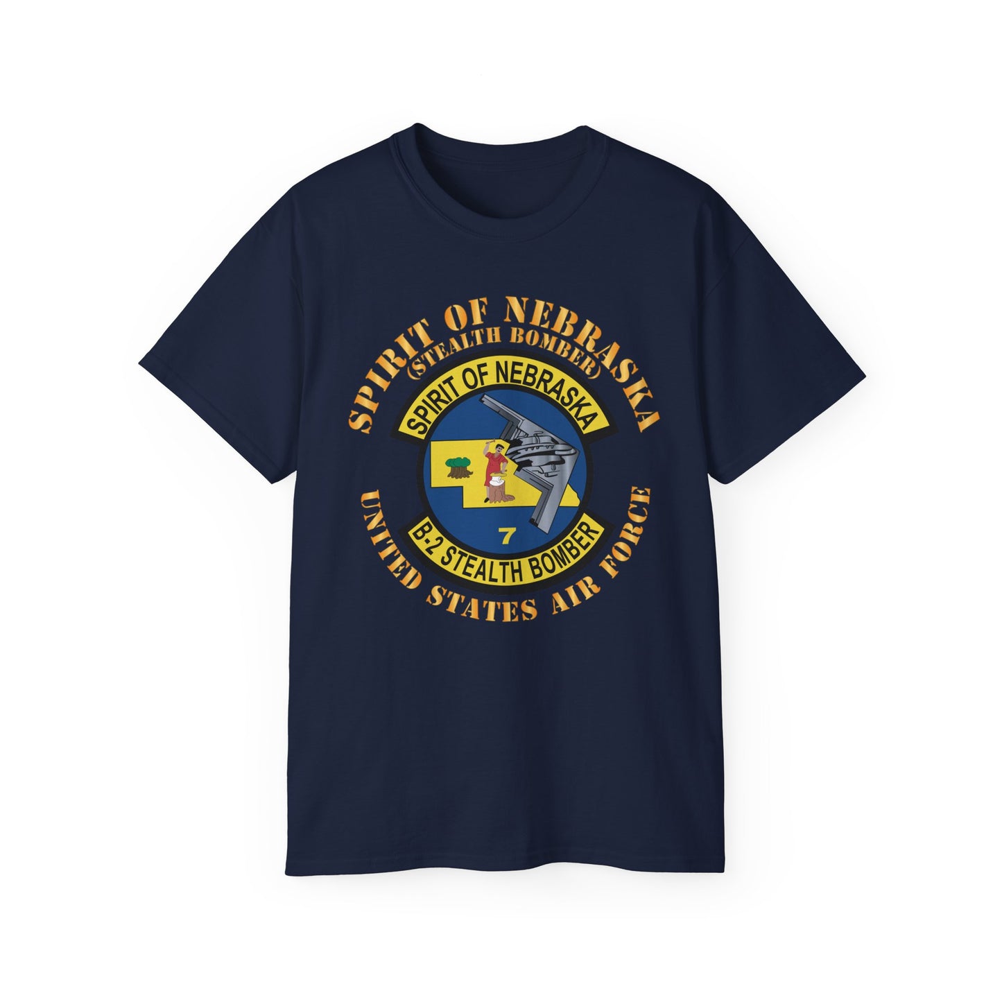Unisex Ultra Cotton Tee - USAF - B2 - Spirit of Nebraska - Stealth Bomber X 300